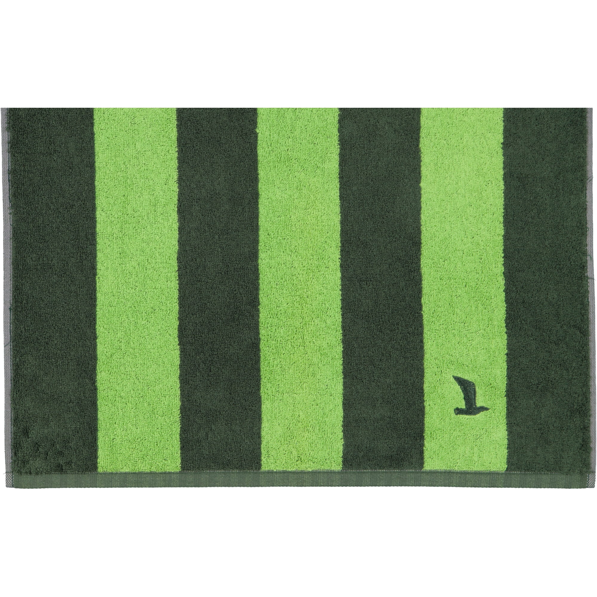 Möve Handtücher Superwuschel Blockstreifen cypress/peridot - 062 - Duschtuch 80x150 cm