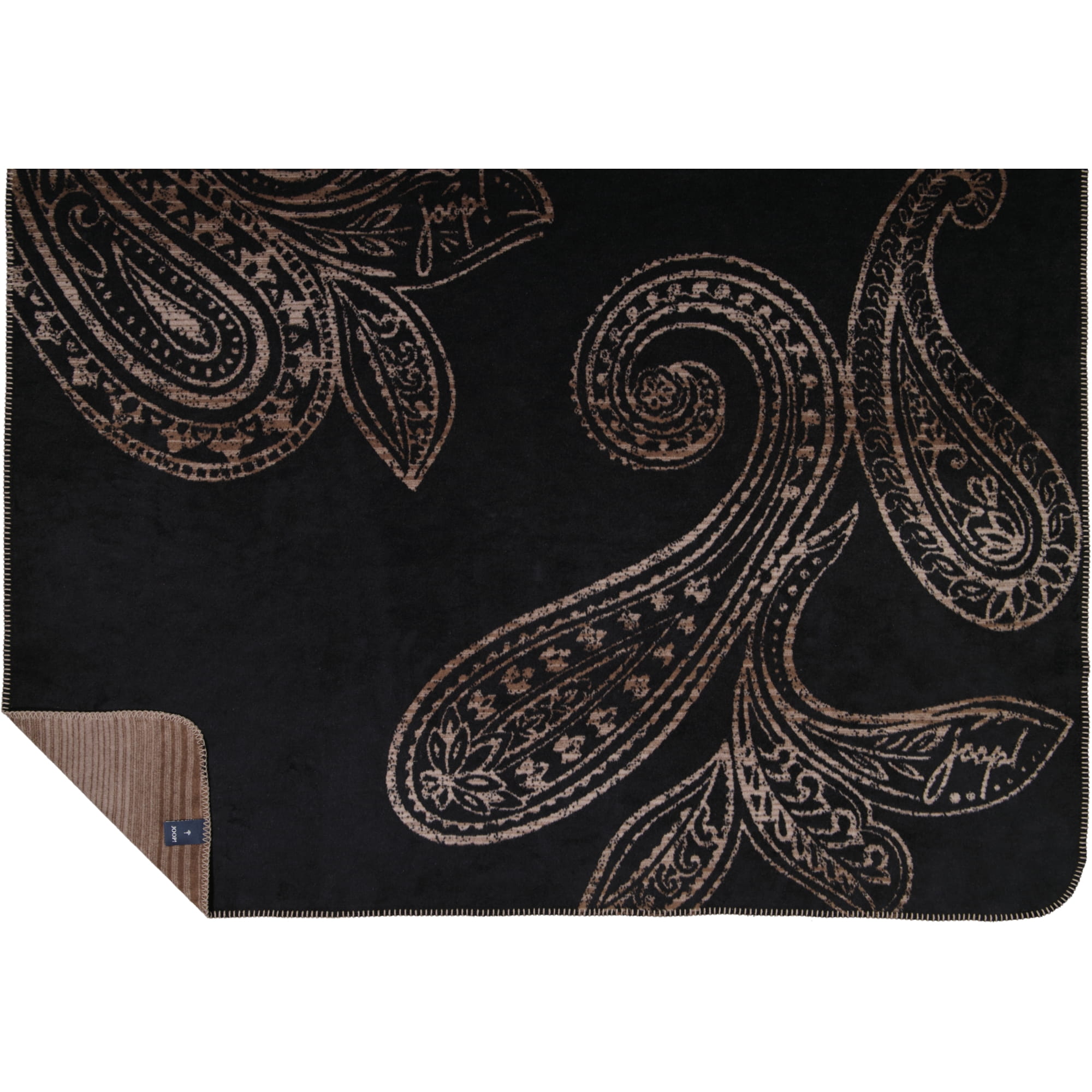 JOOP! Wohndecken Paisley Schwarz - 150x200 cm