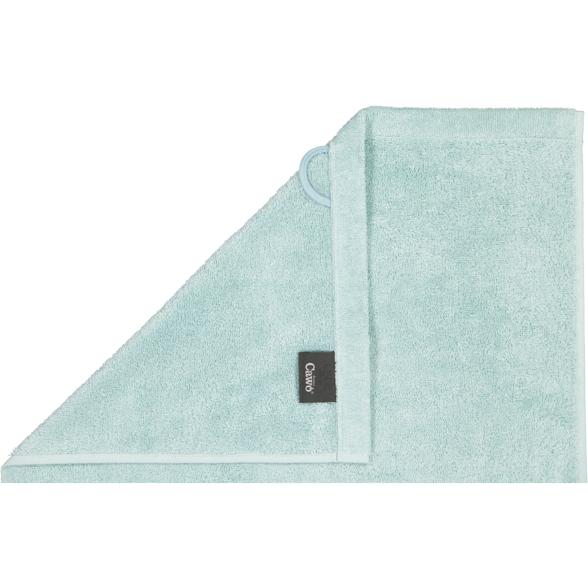 Cawö Handtücher Lifestyle Uni 7007 seegrün - 455 - Seiflappen 30x30 cm