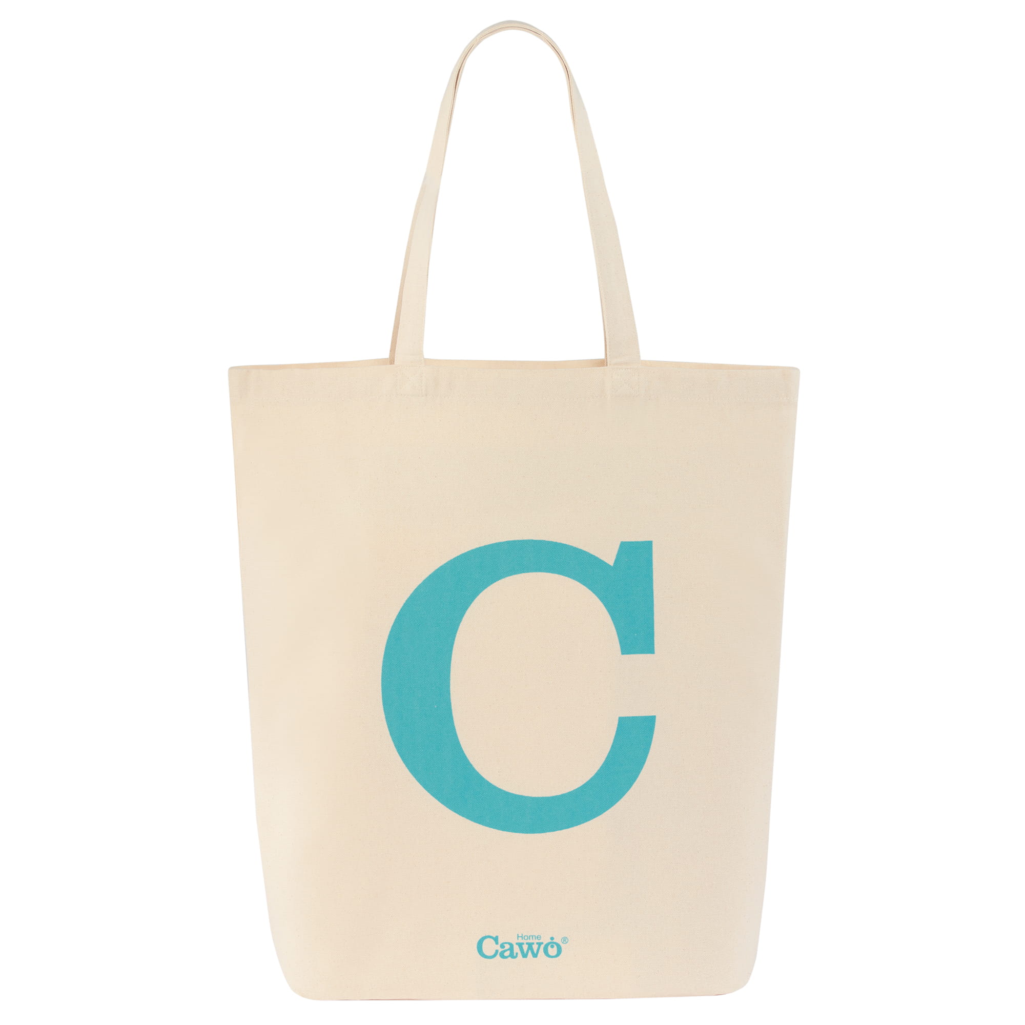 Cawö Shopper C 55705 - Farbe: natur/türkis - 34 - 45x50 cm