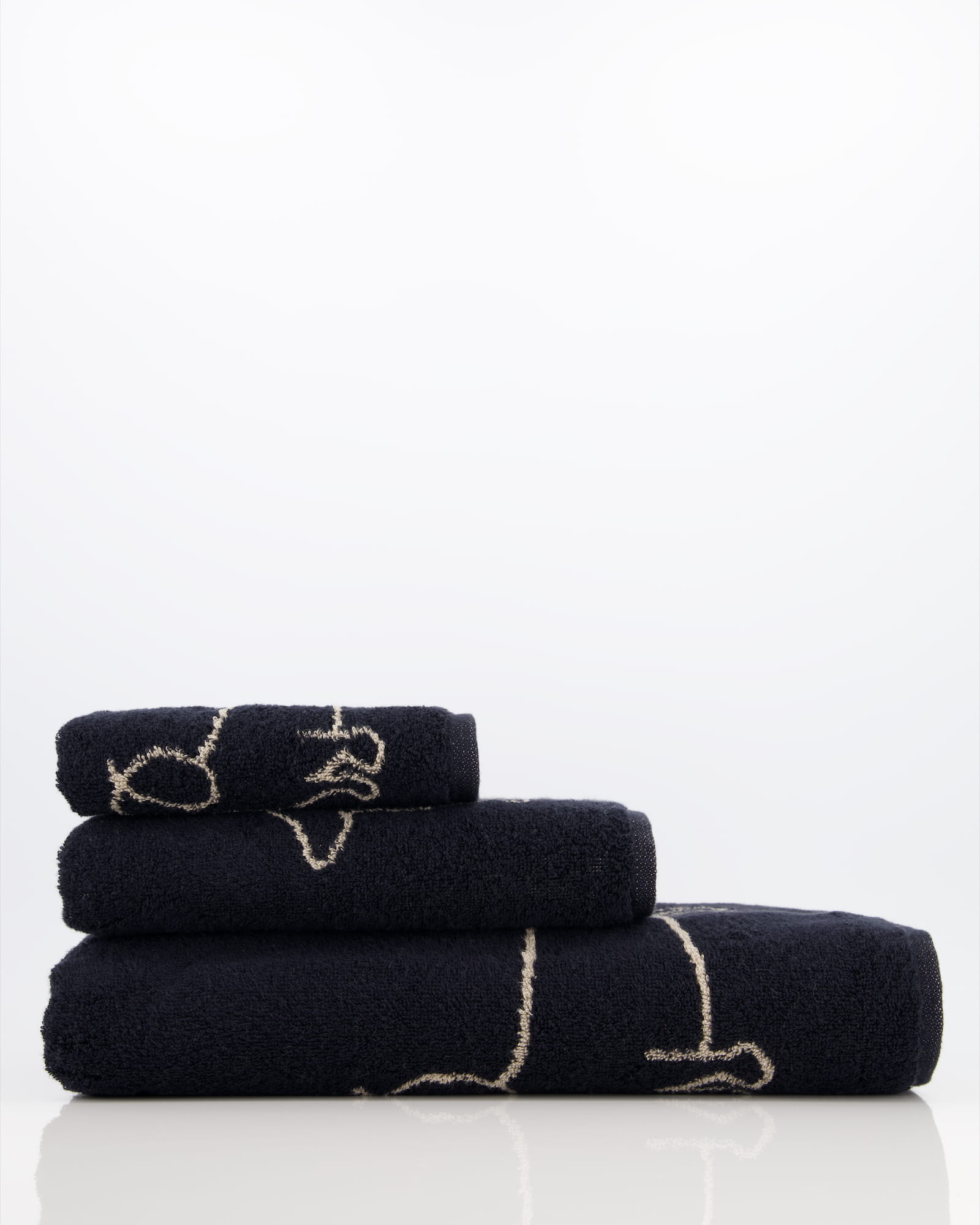 Cawö Handtücher WE LOVE DOGS Companion 6248 Schwarz-Beige - 93 - Duschtuch 80x150 cm