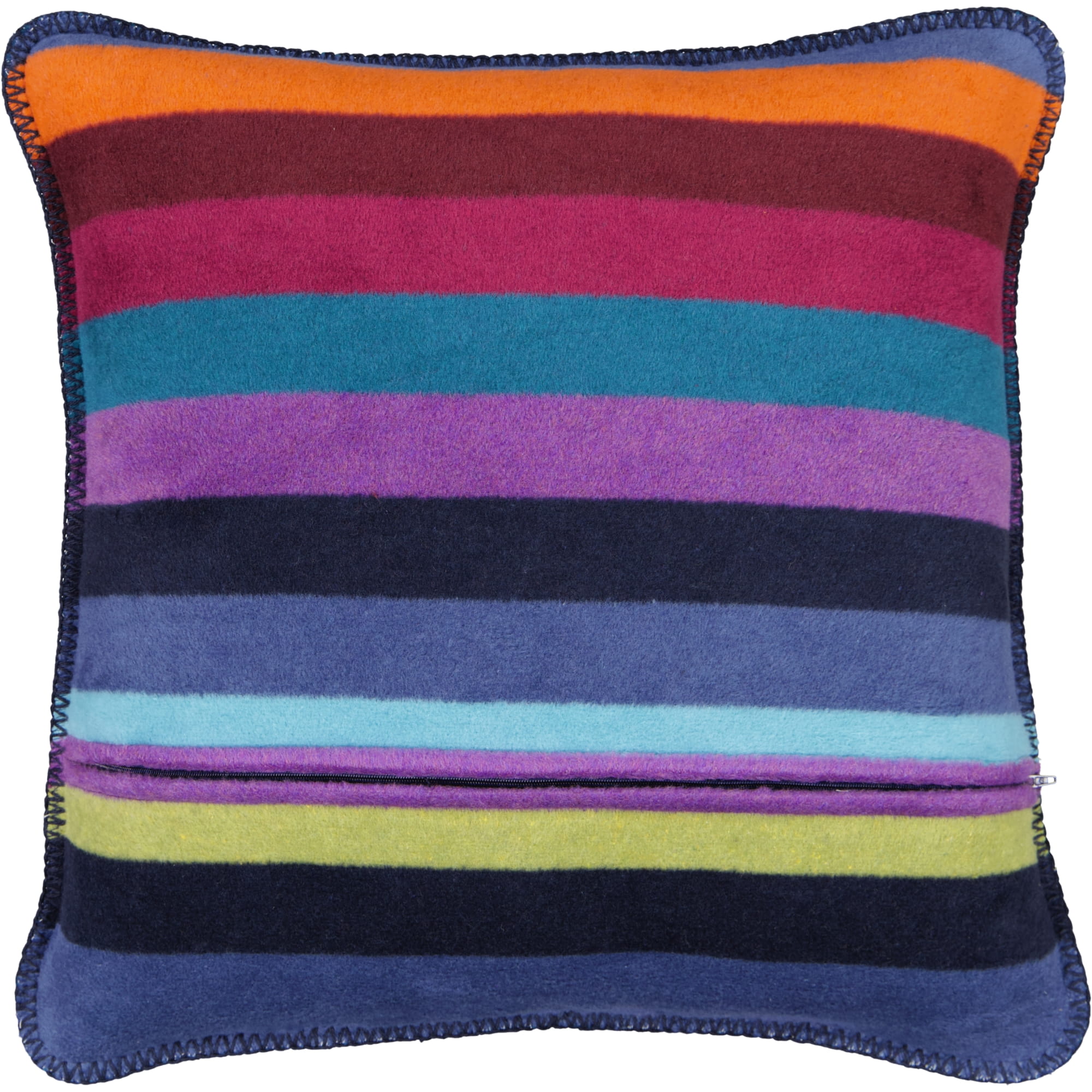 Cawö Kissenhüllen Lifestyle Blockstreifen 70481 multicolor dunkel - 84 - 50x50 cm