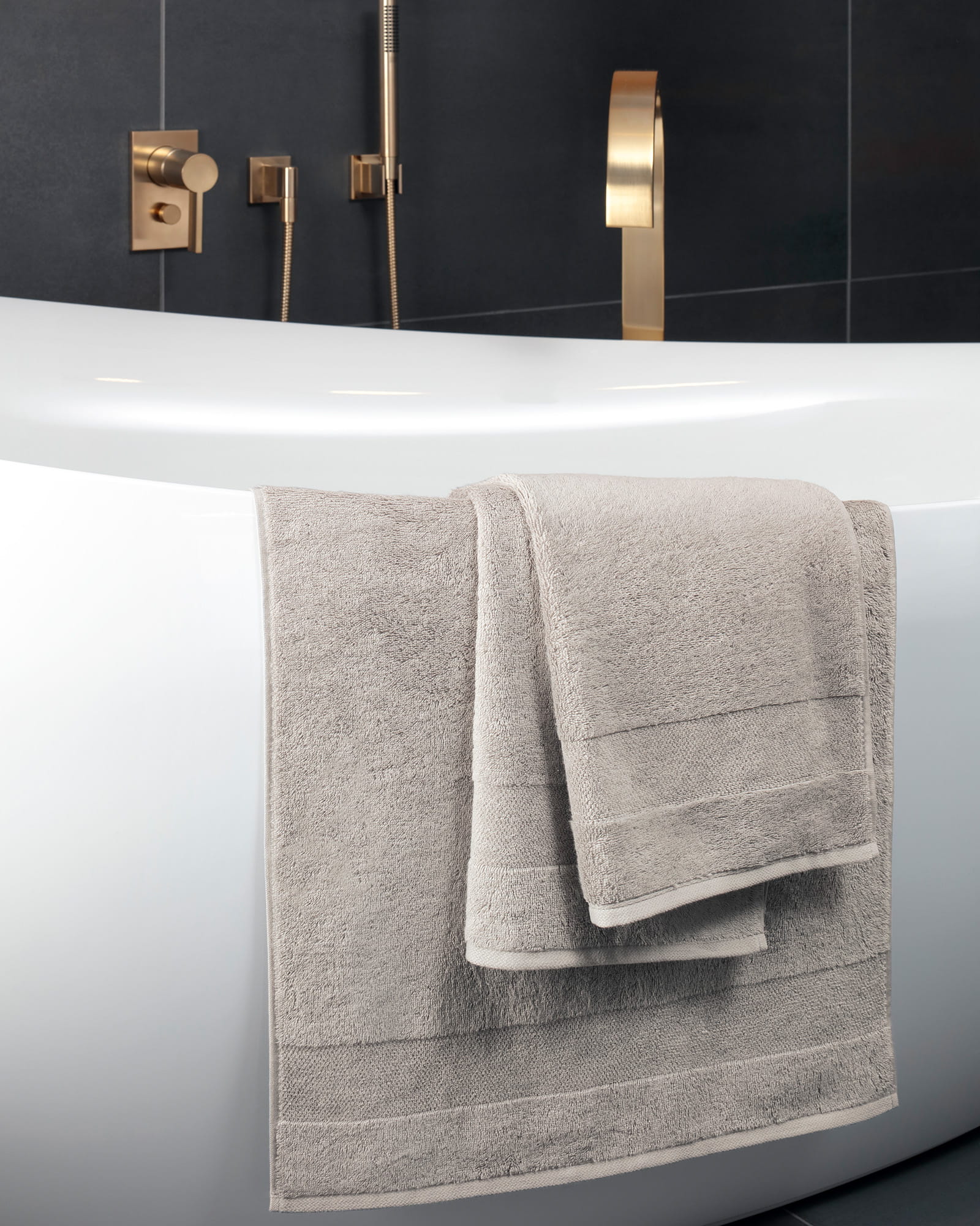 Villeroy & Boch Handtücher One 2550 - Farbe: stone - 727 - Waschhandschuh 16x22 cm