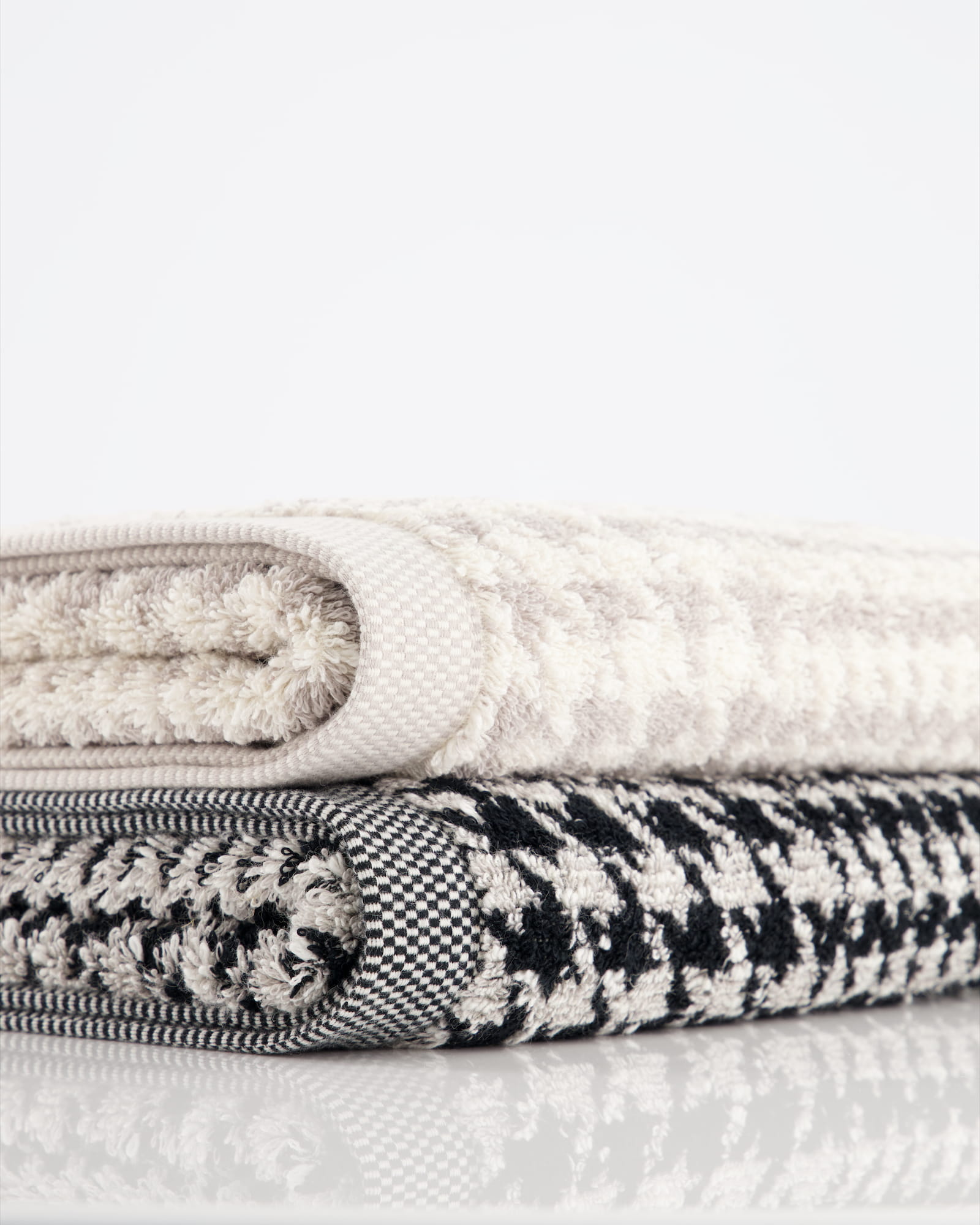 Möve - Brooklyn Glencheck - Farbe:  nature/cashmere - 071 (1-0569/8970) - Handtuch 50x100 cm