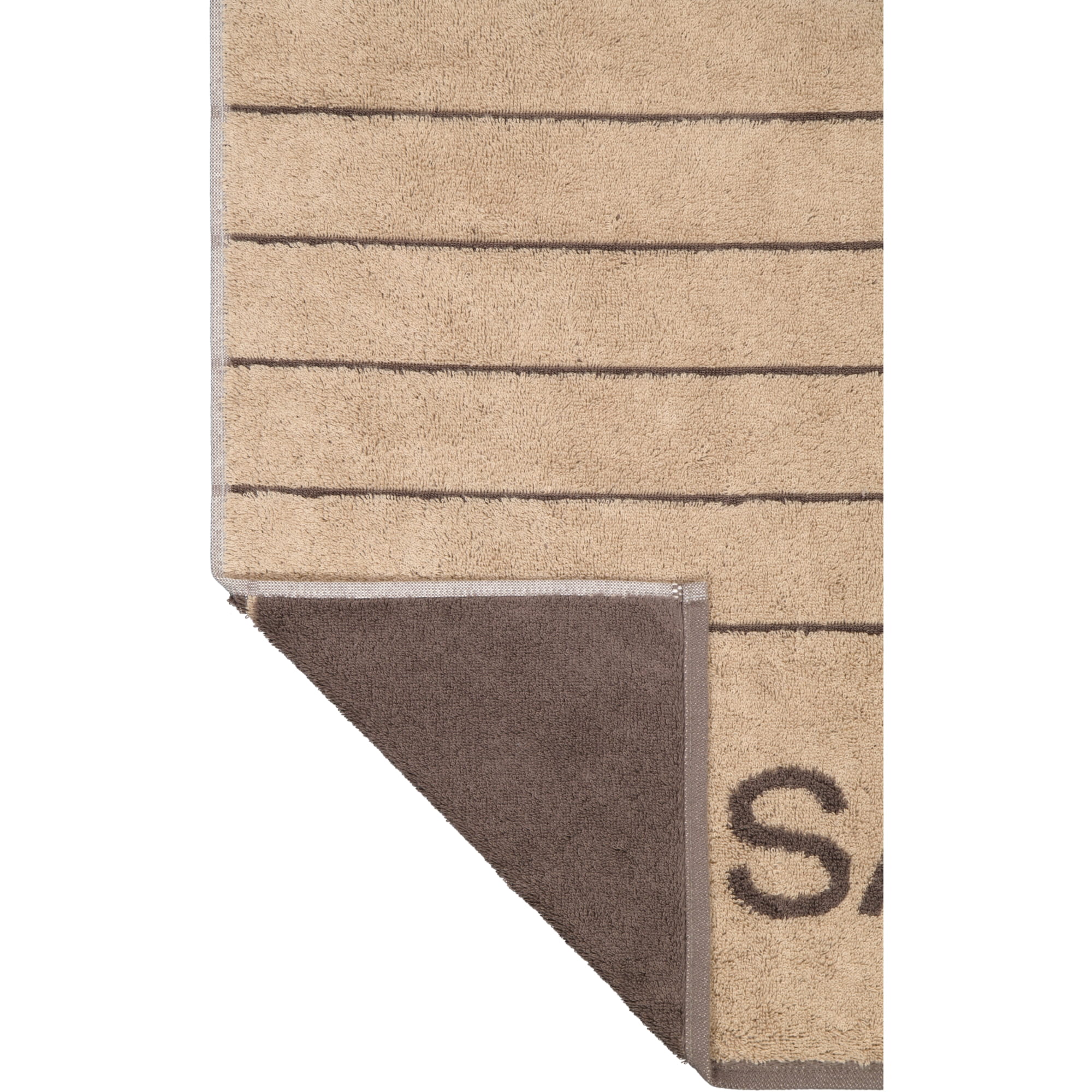 Cawö Saunatücher Balance Doubleface 6237 sand - 39 - 80x200 cm