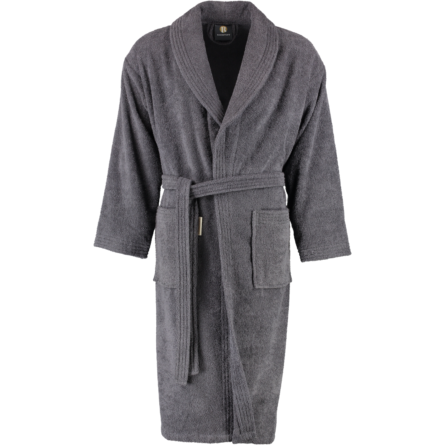 Rhomtuft - Bademantel Sir & Lady - Unisex - Farbe: zinn - 02 - S