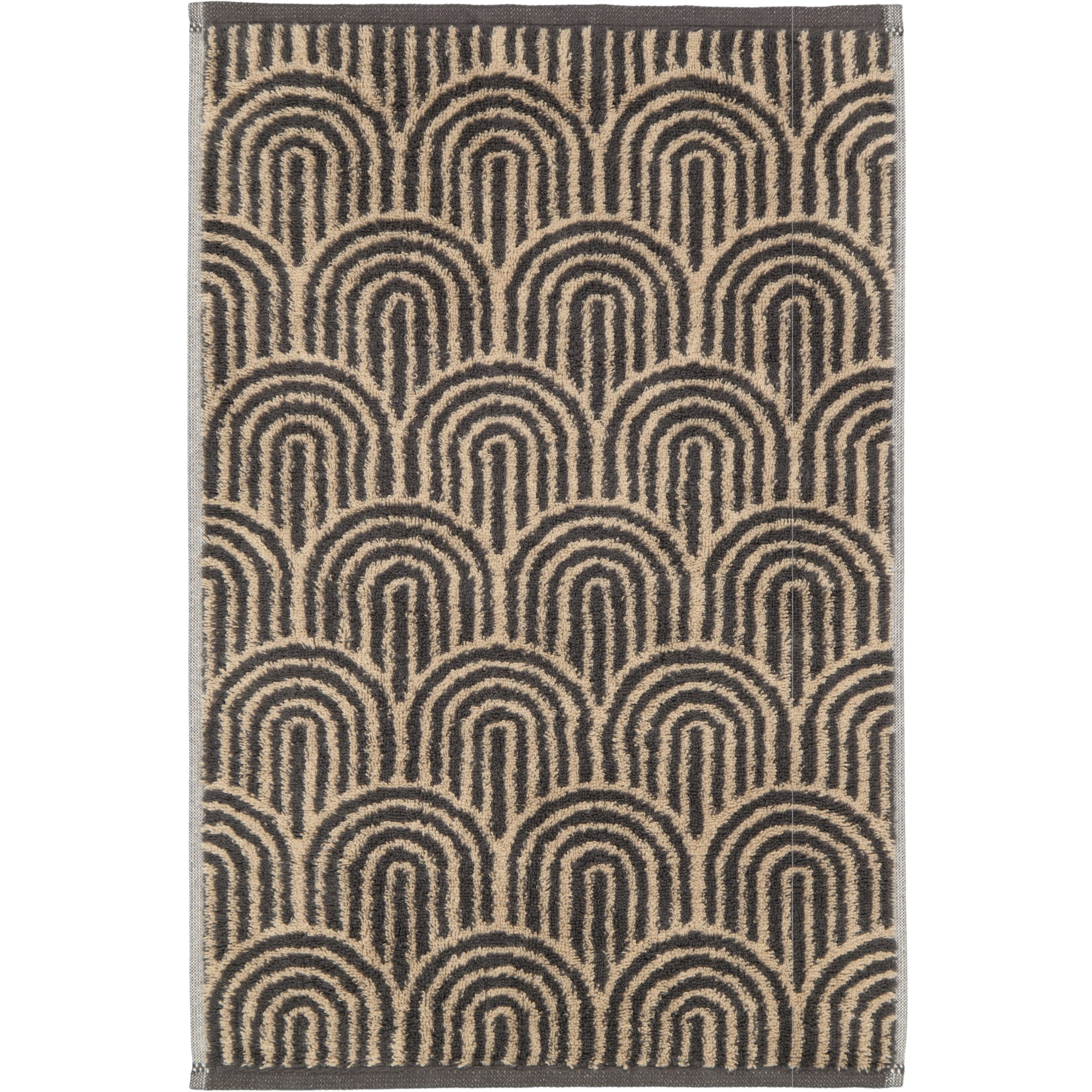 Cawö Handtücher Maison Bögen 6268 basalt - 37 - Gästetuch 30x50 cm