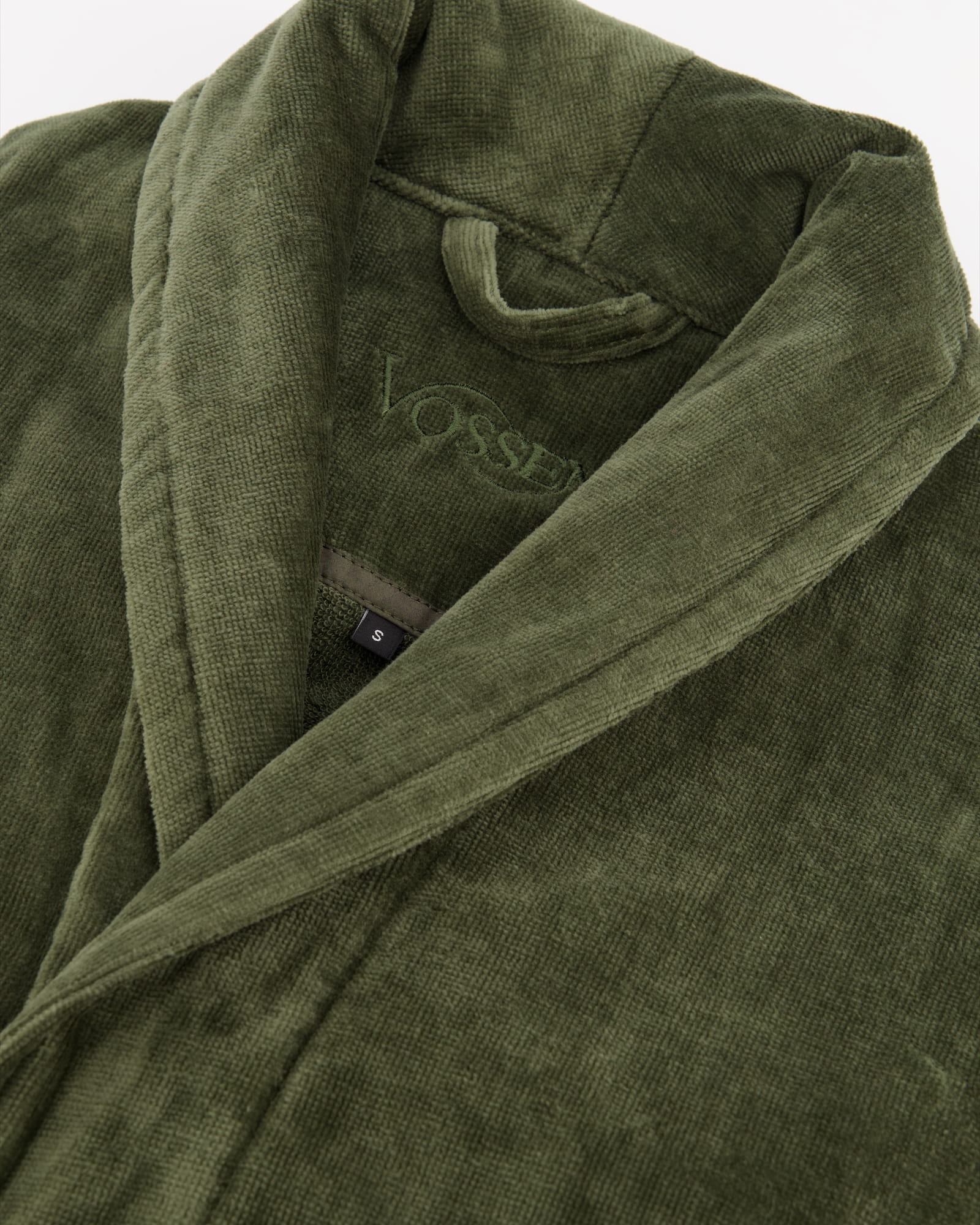 Vossen Bademäntel unisex Schalkragen Feeling-L mud green - 5830