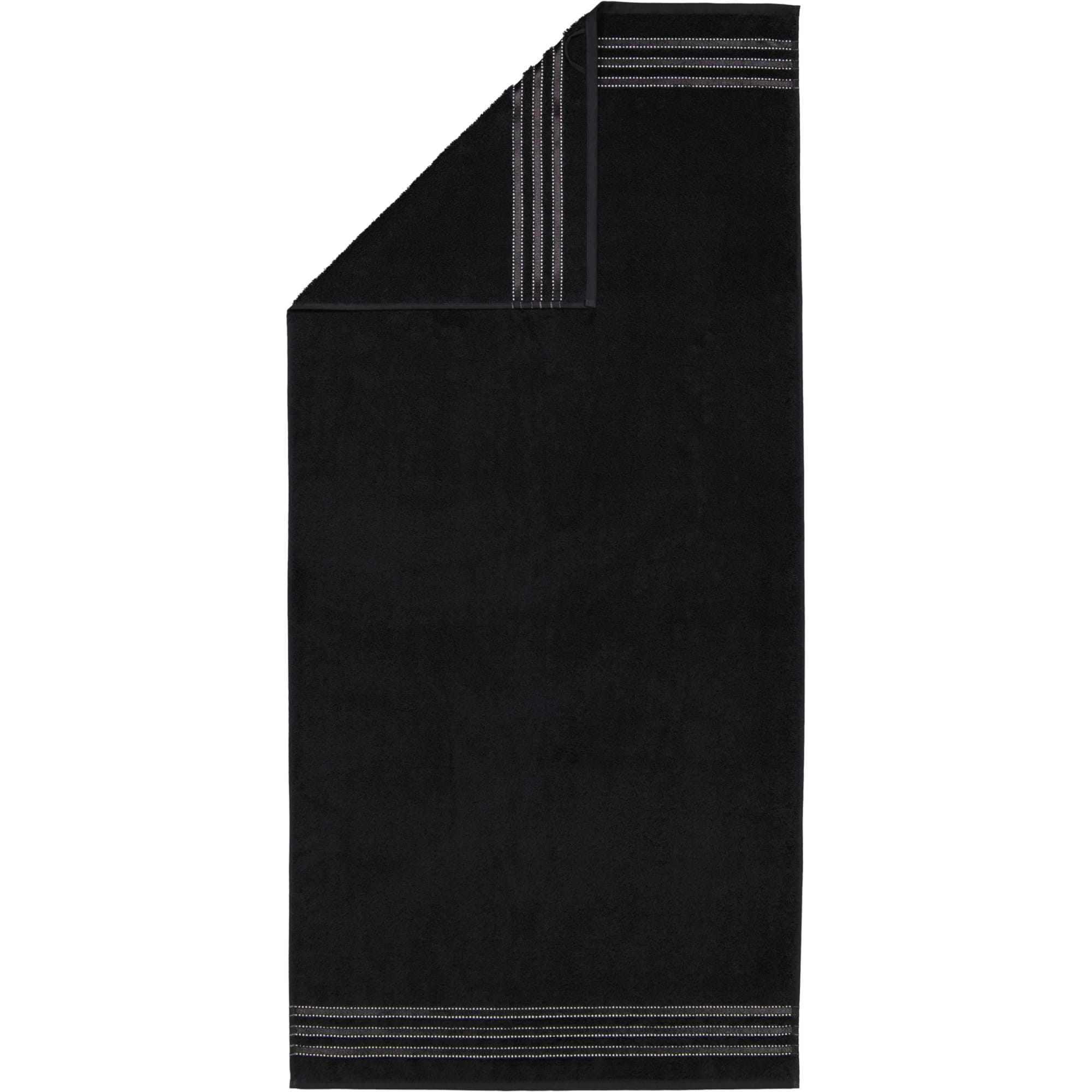 Vossen Handtücher Cult de Luxe schwarz - 7900 - Duschtuch 67x140 cm