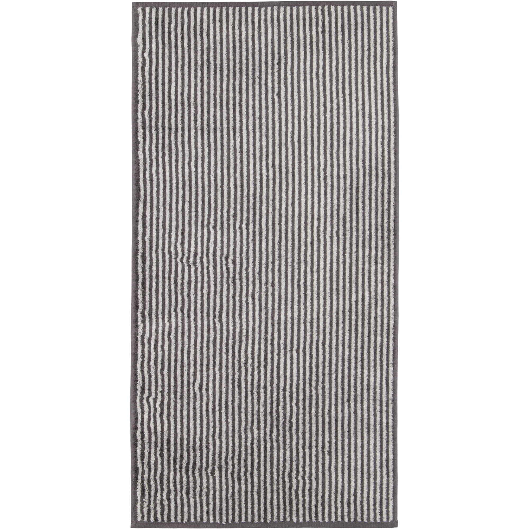 Cawö Handtücher Two-Tone Stripes 480 basalt - 73 - Handtuch 50x100 cm