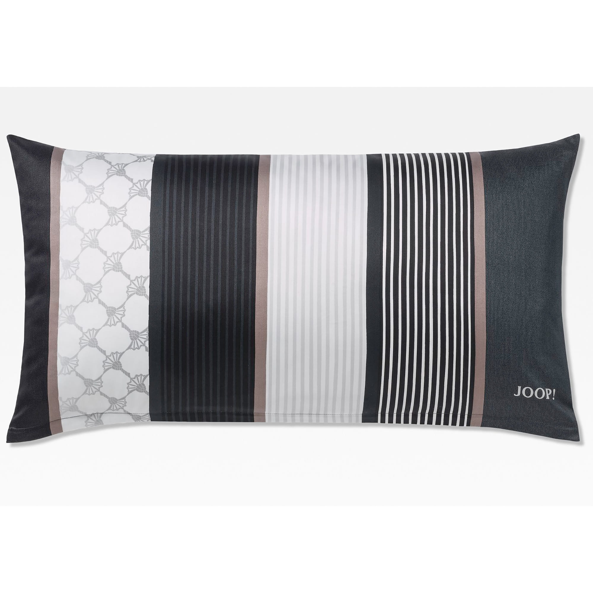 JOOP Bettwäsche Cornflower Stripes 4069 - Farbe: Deep Stone - 99 - Kissen 40x80 cm