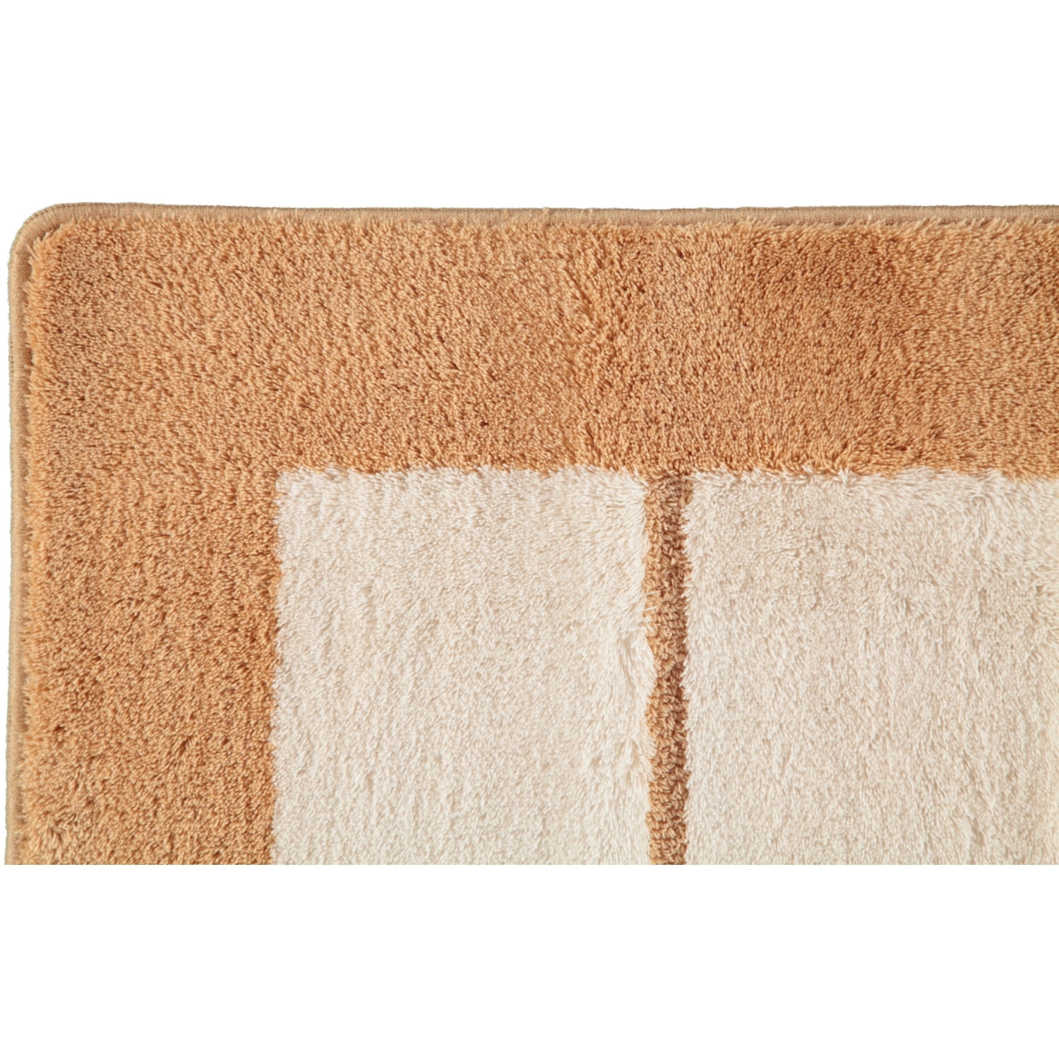Rhomtuft RHOMY - Badteppich Liberty 256 - Farbe: beige/weiß - 410