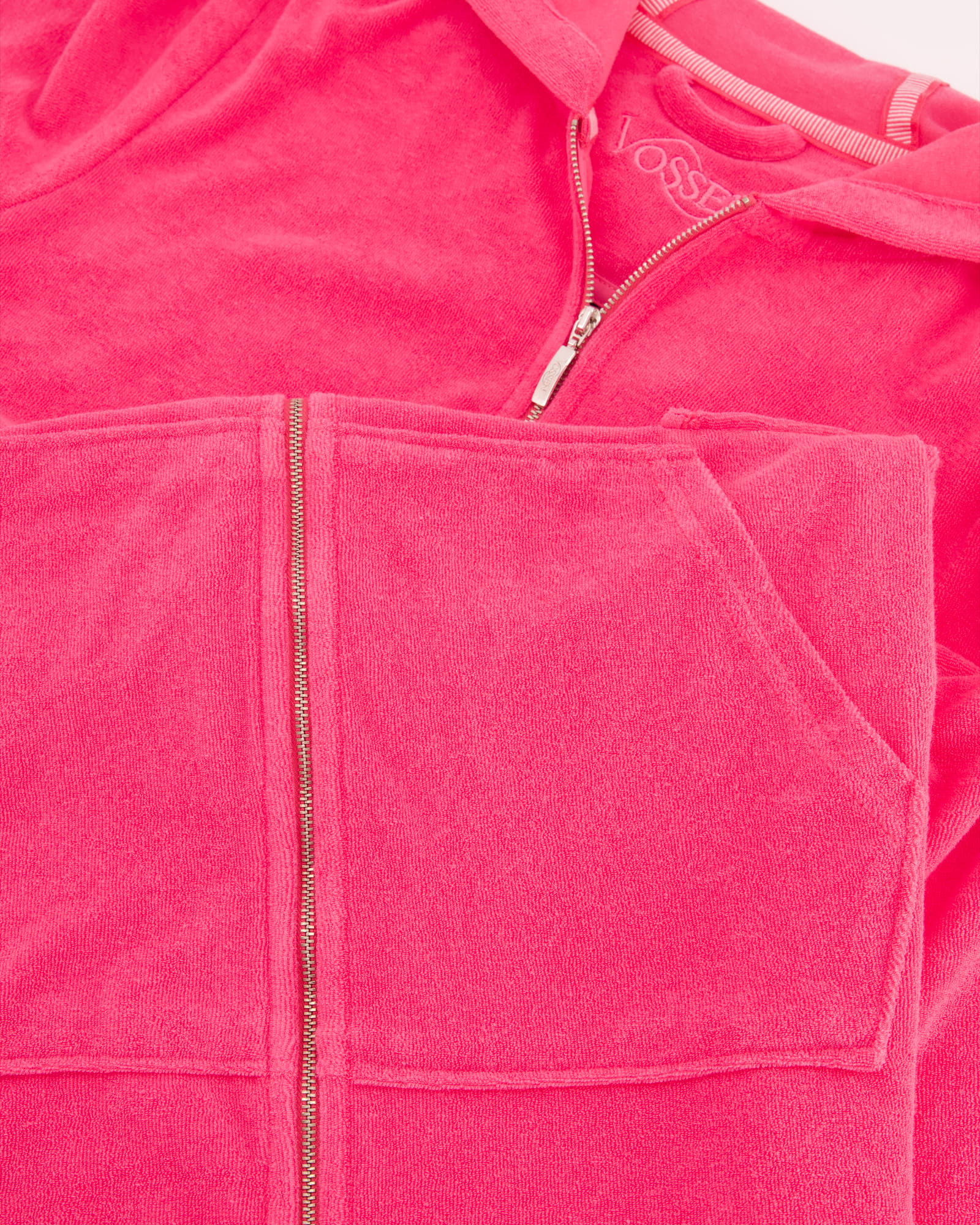 Vossen Bademäntel Damen Kurzmantel mit Kapuze Tampa prim rose - 3750