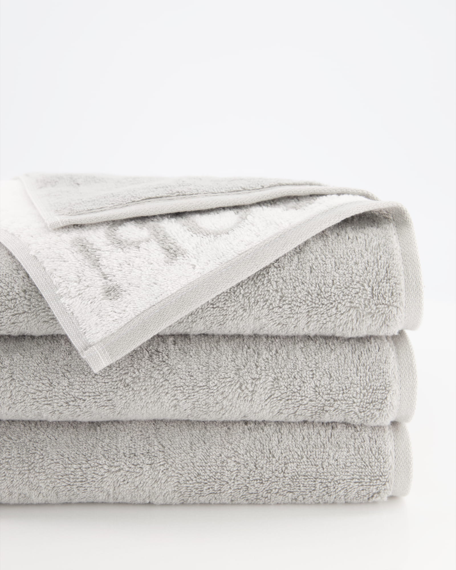 JOOP! Classic - Doubleface 1600 - Farbe: Silber - 76 - Seiflappen 30x30 cm