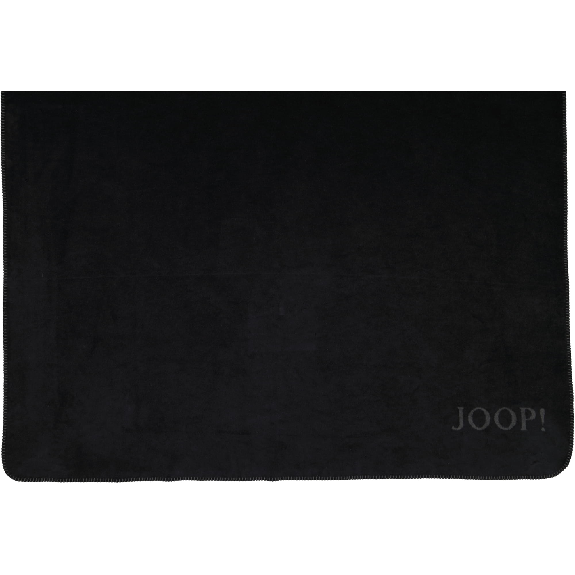 JOOP! Wohndecken Uni-Doubleface Schwarz-Anthrazit - 150x200 cm
