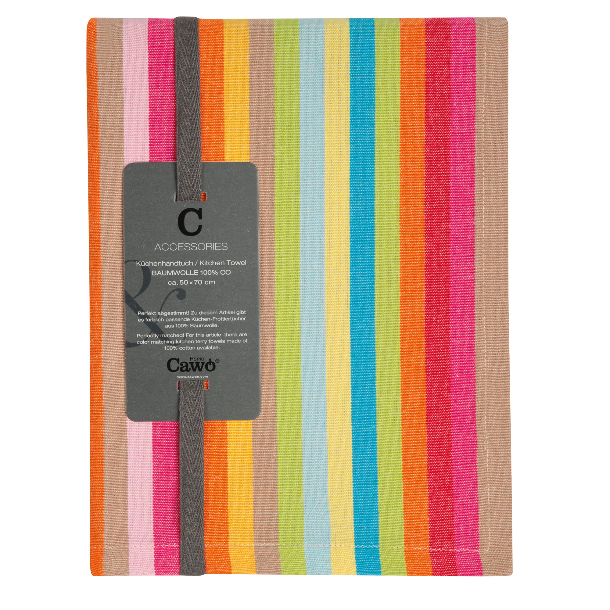 Cawö Home Geschirrtücher Lifestyle Streifen 7008 multicolor - 25 - 50x70 cm