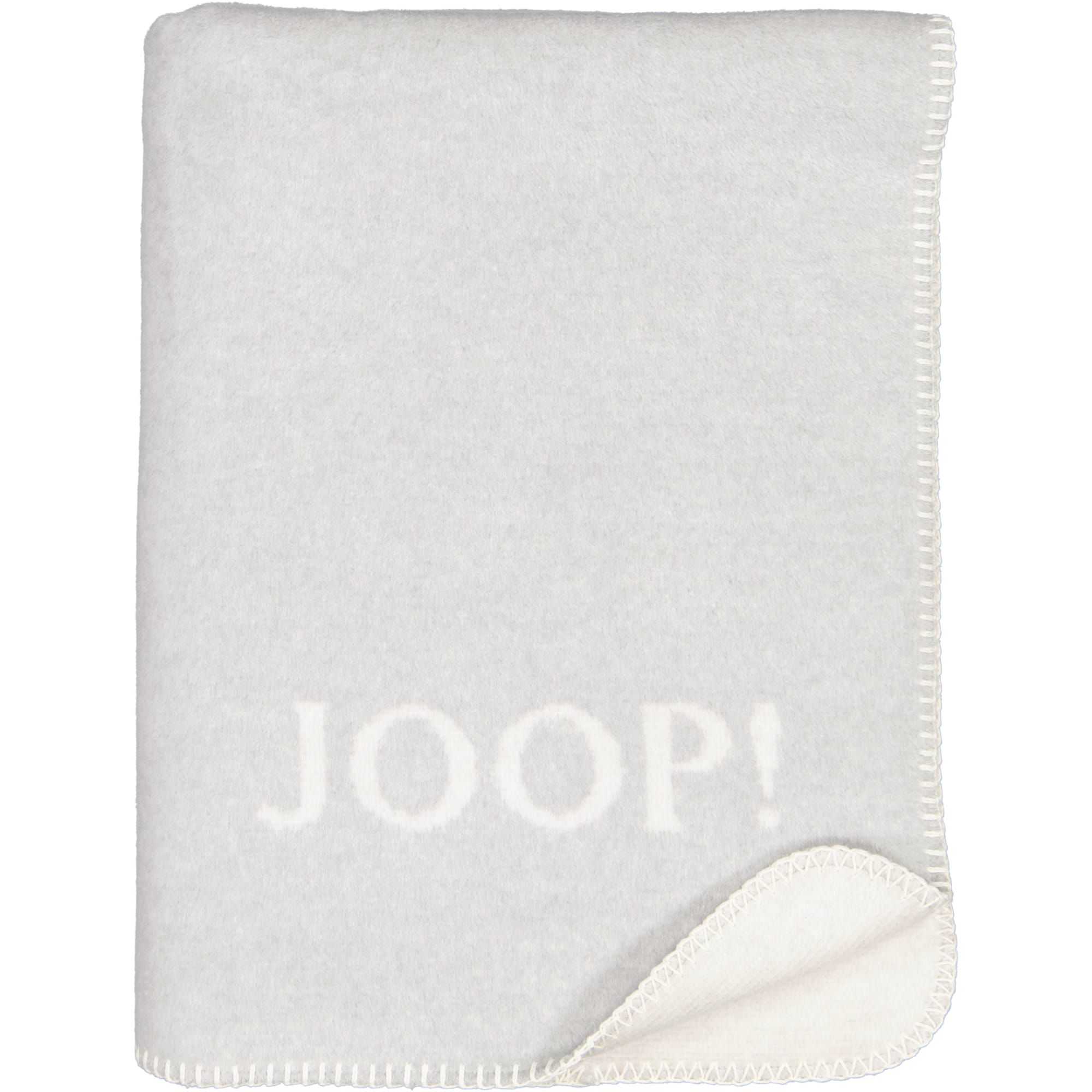 JOOP! Wohndecke Melange-Doubleface - Größe: 150x200 cm - Farbe: Stein-Silber