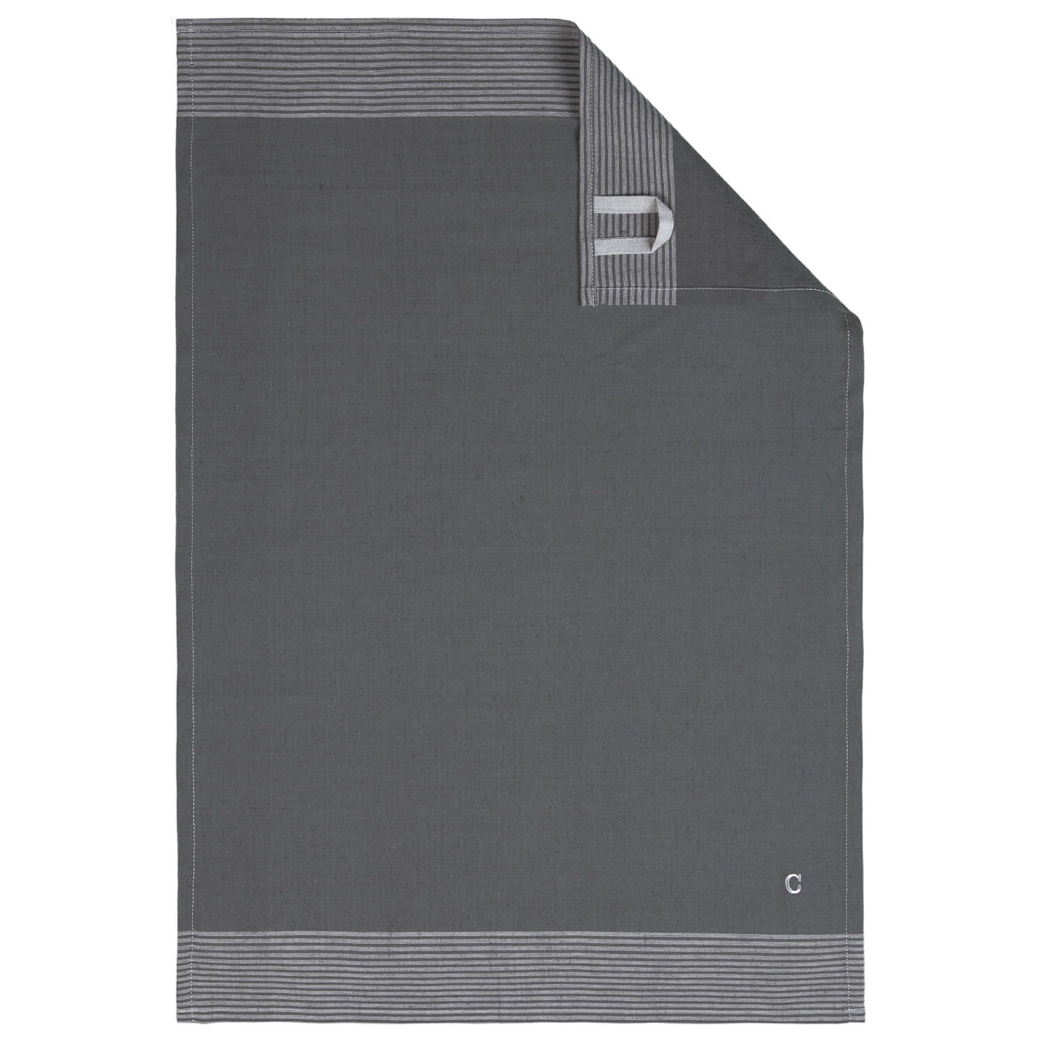Cawö Home Two-Tone 590 - Geschirrtuch 50x70 cm - Farbe: schiefer - 77
