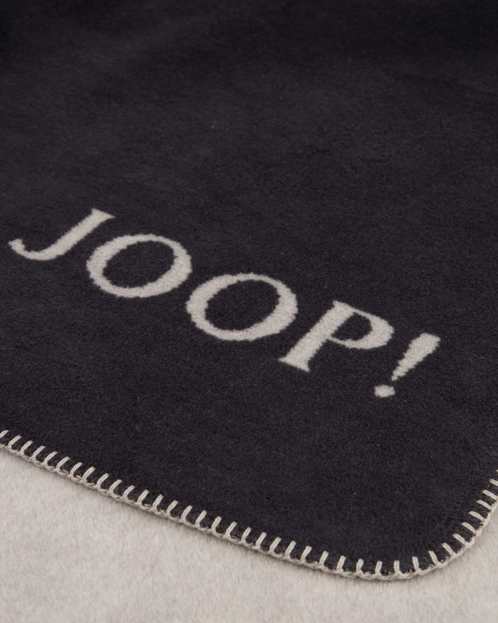 JOOP! Wohndecke Uni-Doubleface - Größe: 150x200 cm - Farbe: Anthrazit-Ash