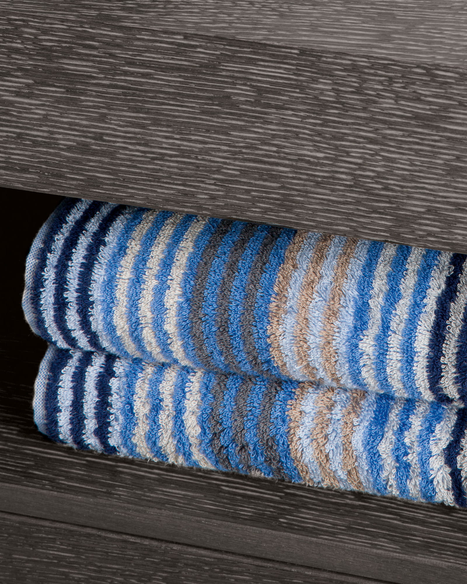 Cawö - Unique Streifen 944 - Farbe: saphir - 11 - Handtuch 50x100 cm