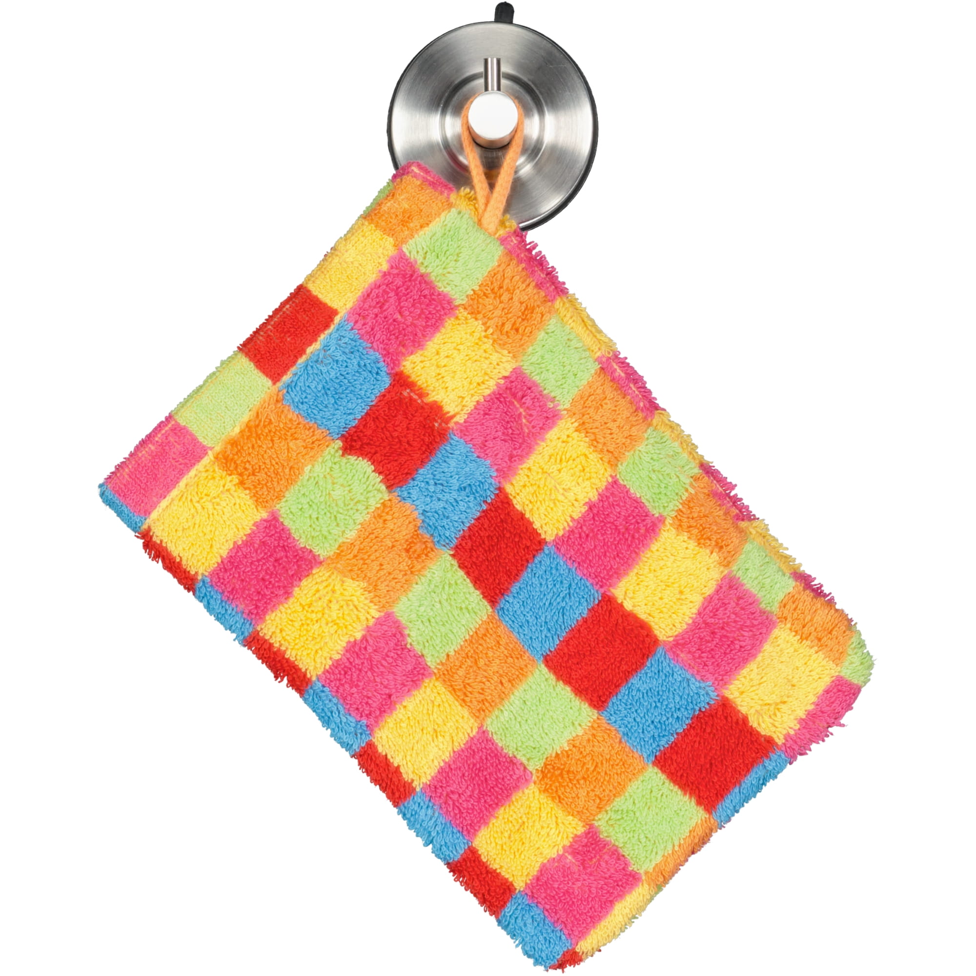 Cawö - Life Style Karo 7017 - Farbe: multicolor - 25 - Waschhandschuh 16x22 cm