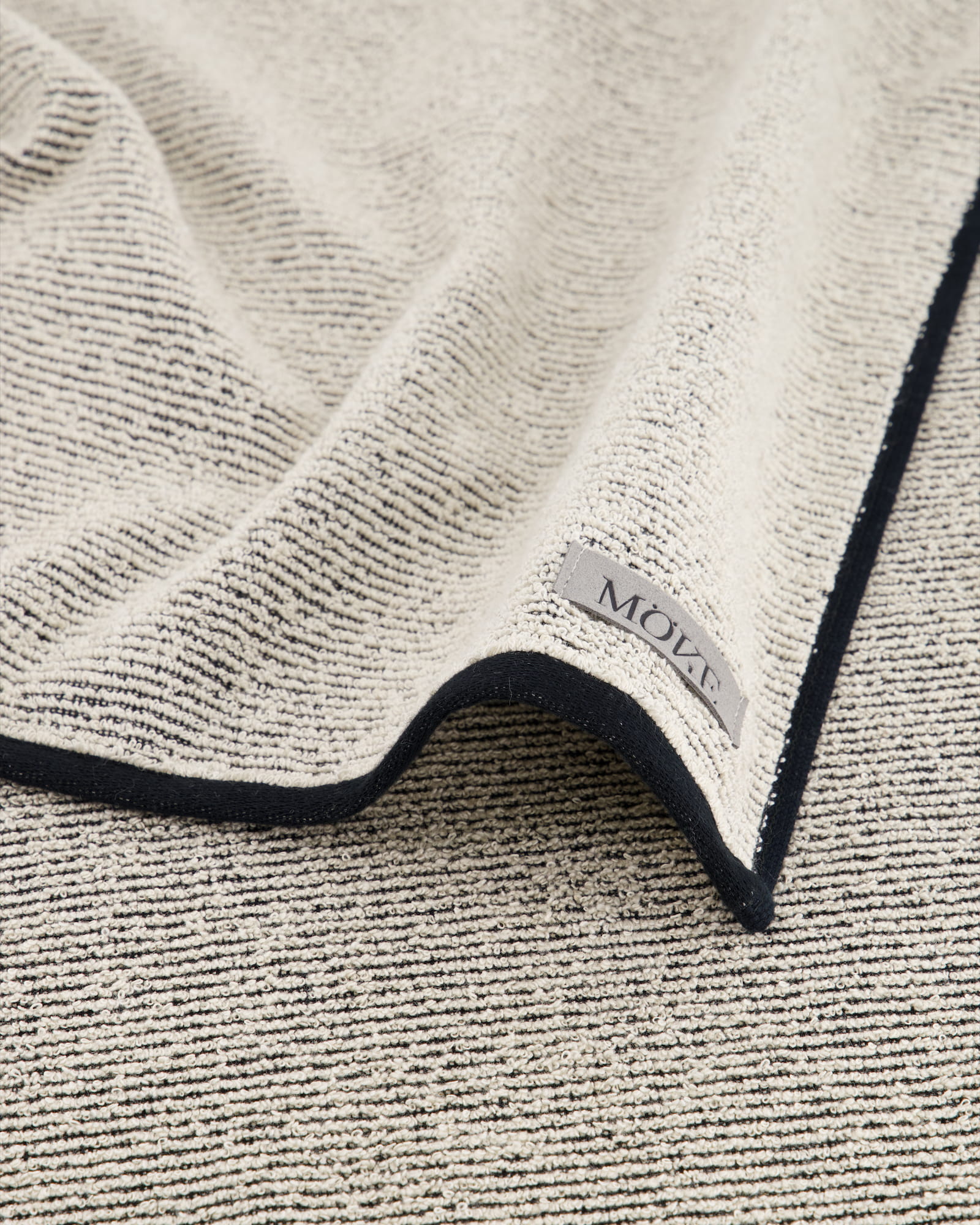 Möve - Eden Querrippe - Farbe:  nature/beige - 071 (1-0933/8990) - Saunatuch 80x200 cm