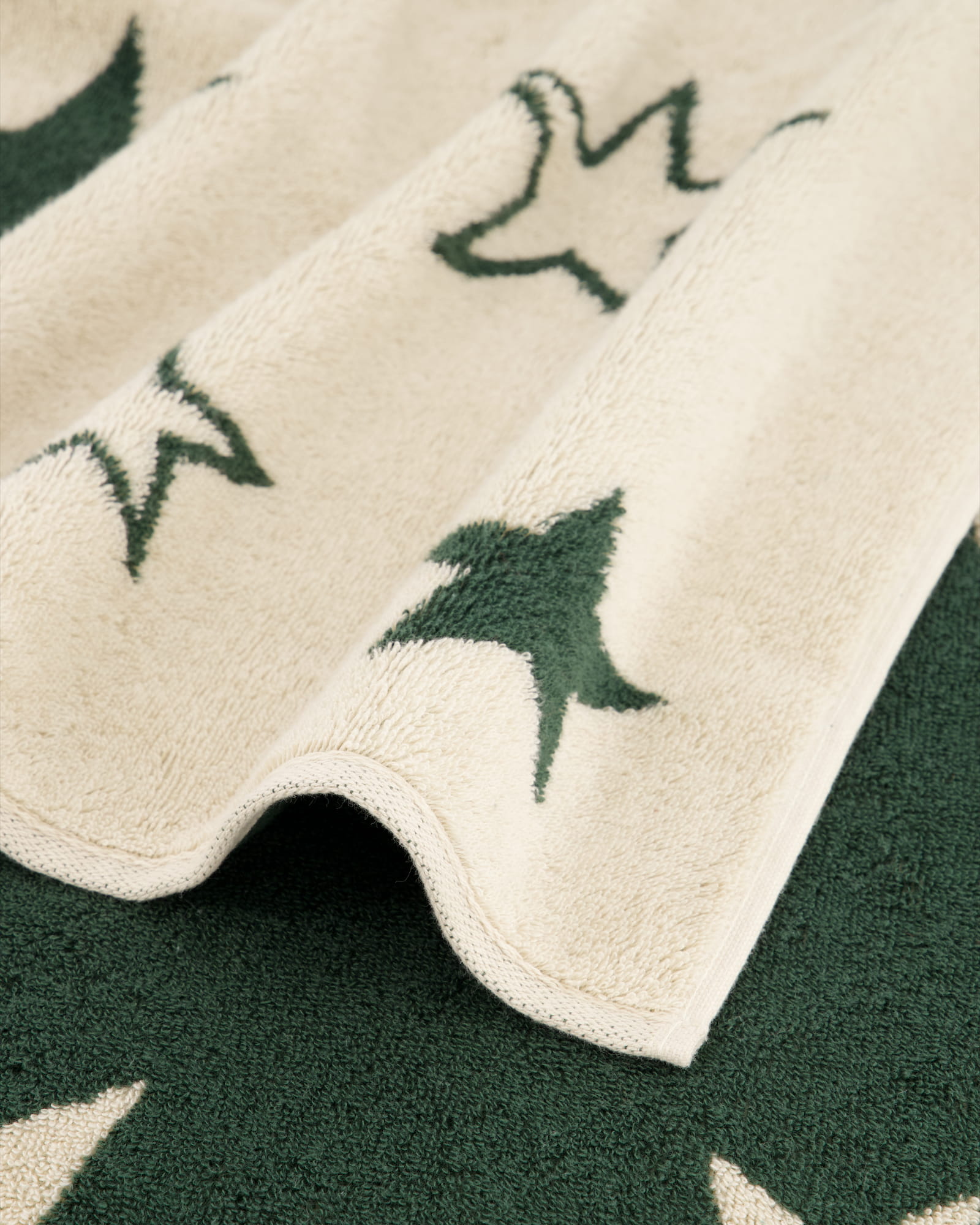 Cawö Handtücher Christmas Edition Sterne 792 natur-grün - 34