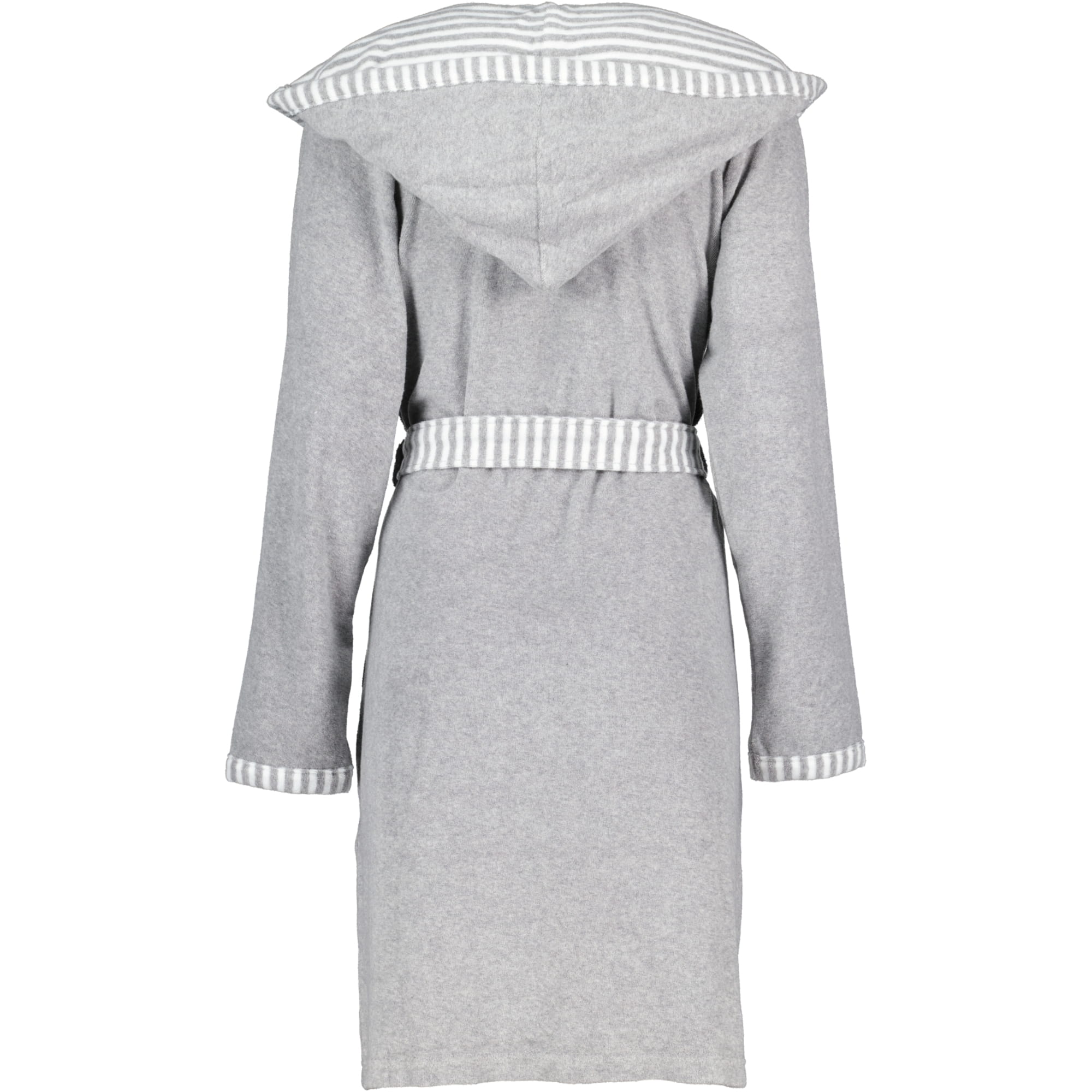 Vossen Bademäntel Damen Kurzmantel mit Kapuze Juno grau melange - 7380 - XS