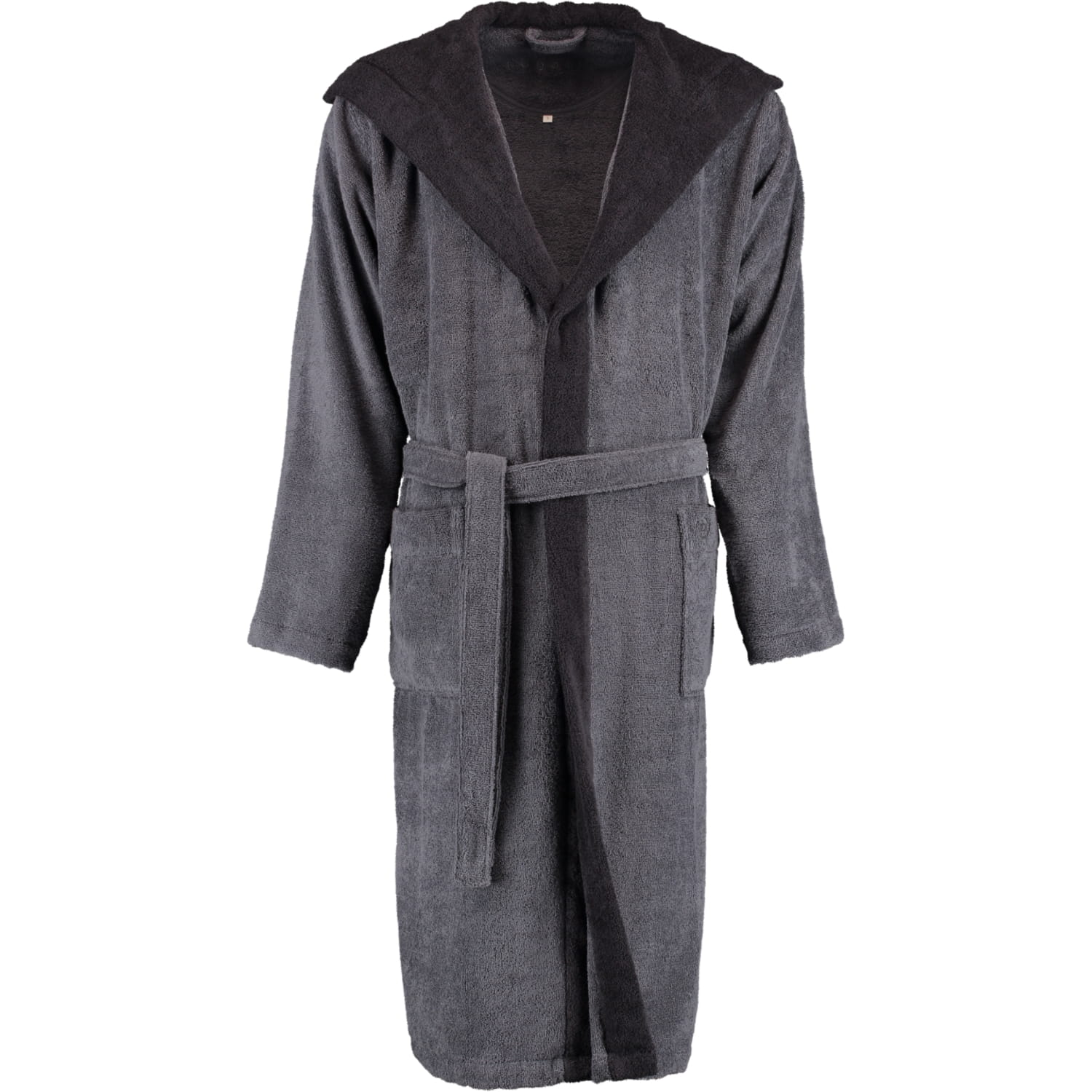 bugatti Herren Bademantel Kapuze Stefano - Farbe: graphit - 766 - L
