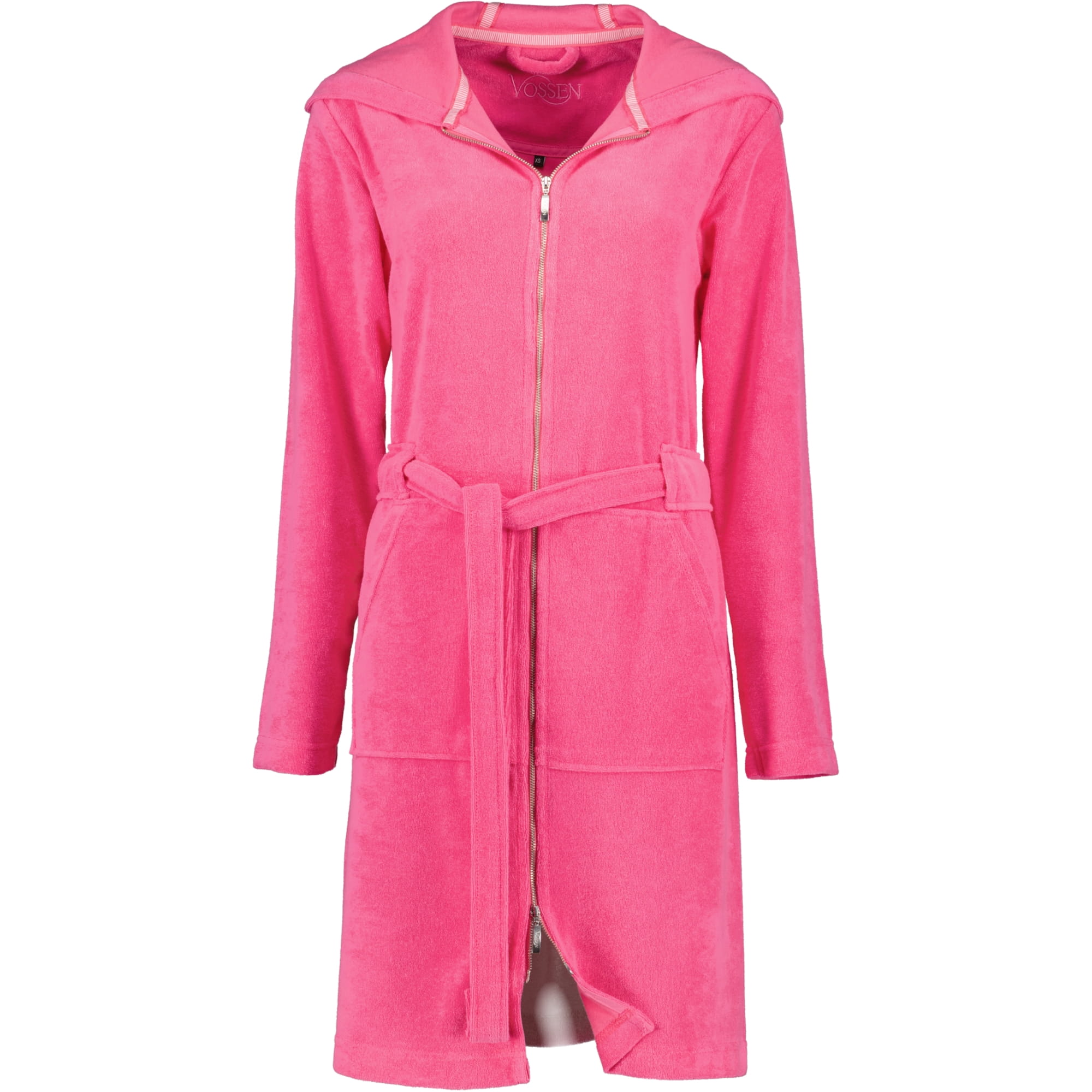 Vossen Bademäntel Damen Kurzmantel mit Kapuze Tampa prim rose - 3750