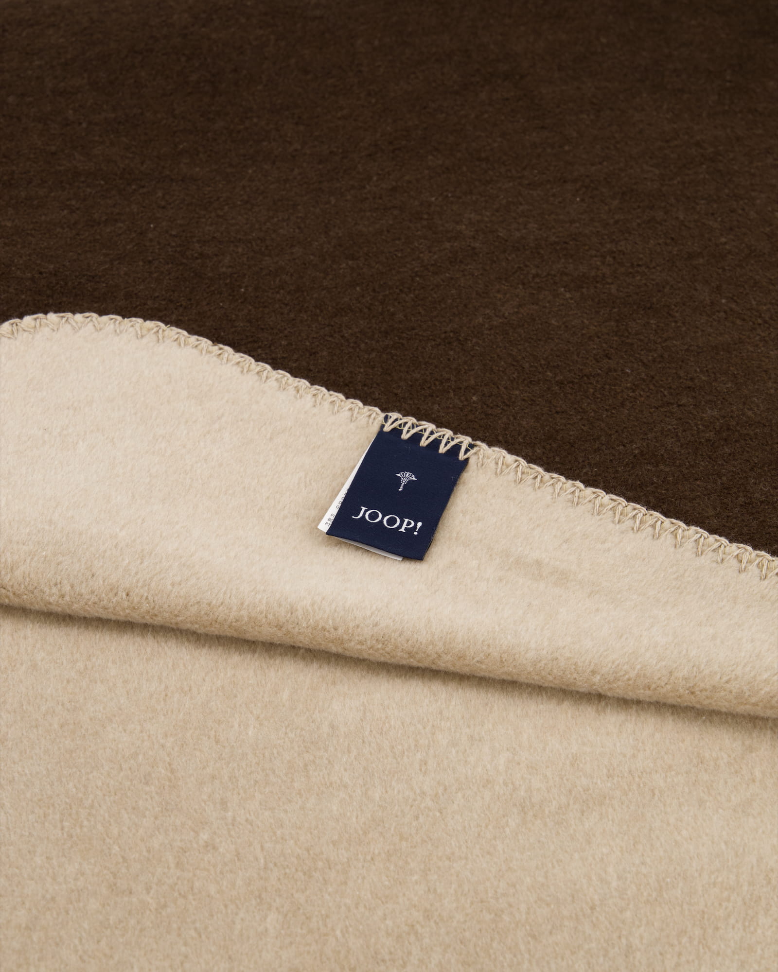 JOOP! Wohndecken Uni-Doubleface Mokka-Taupe - 150x200 cm