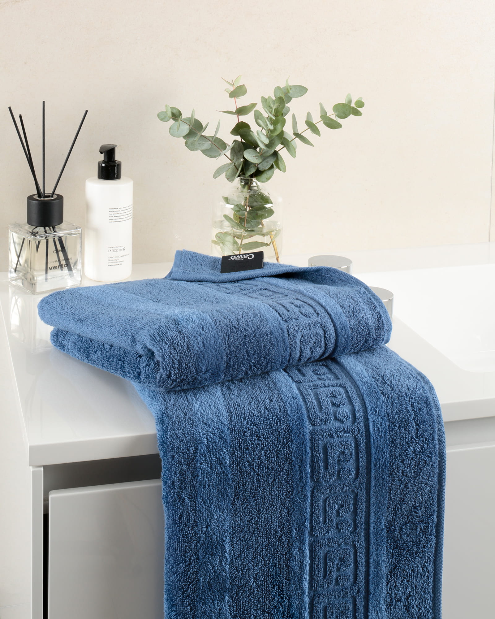 Cawö Handtücher Noblesse Uni 1001 saphir - 174 - Duschtuch 80x160 cm