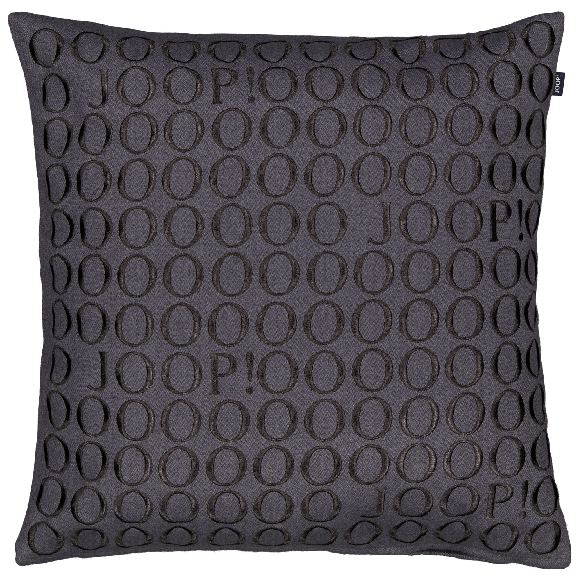 JOOP! Kissenhüllen Fine Signature Anthrazit - 012 - 50x50 cm
