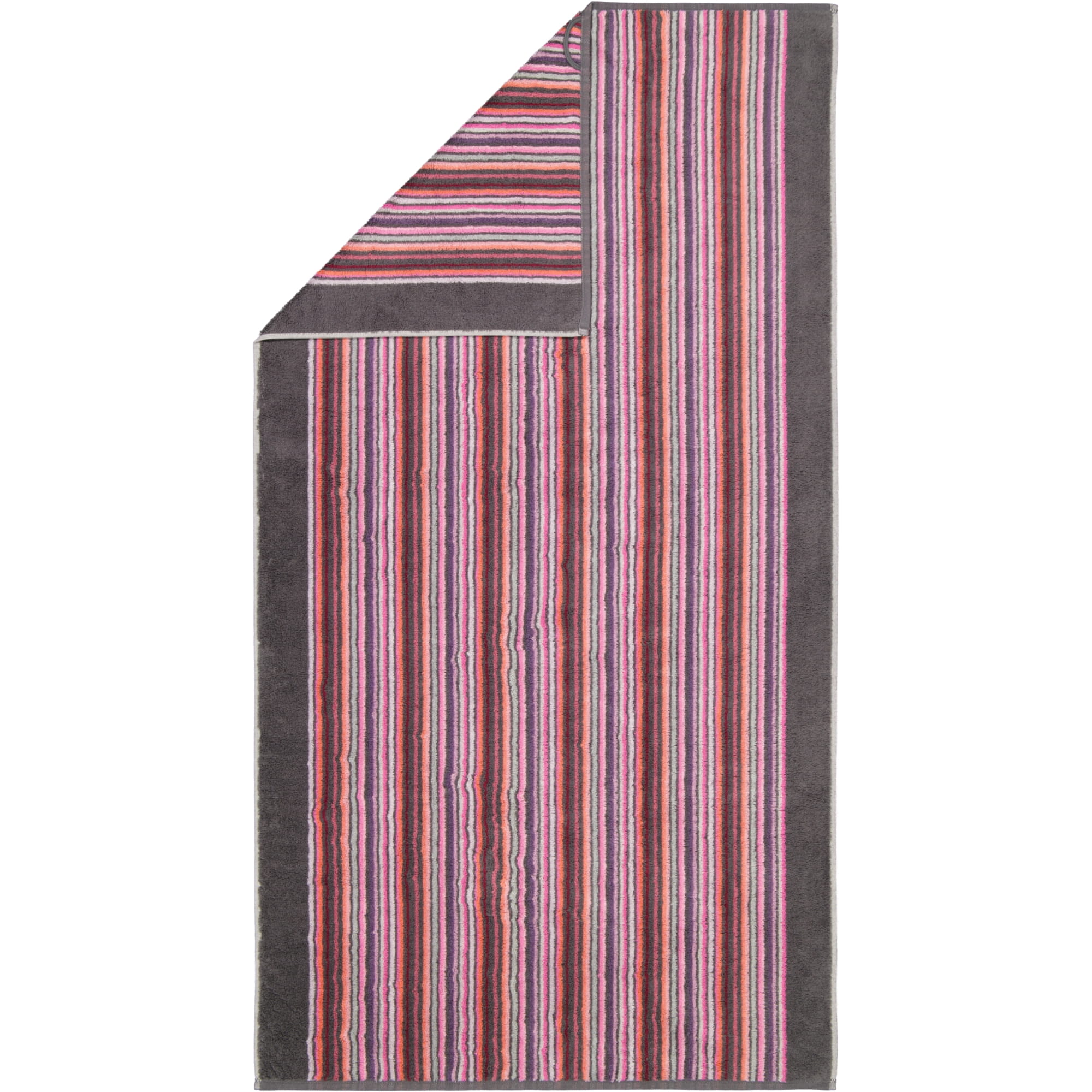 Cawö - Remake Streifen 2020 - Farbe: beere-multicolor - 17 - Duschtuch 70x140 cm