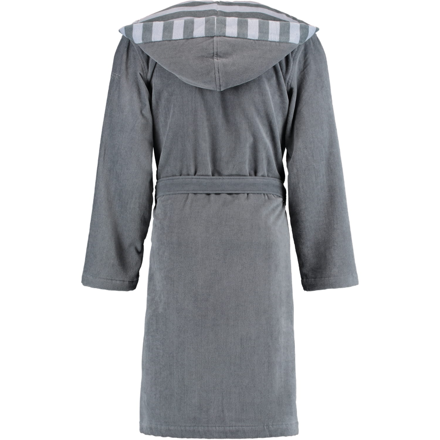 Esprit Herren Bademantel Day Men Kapuze - Farbe: grey steel - 740