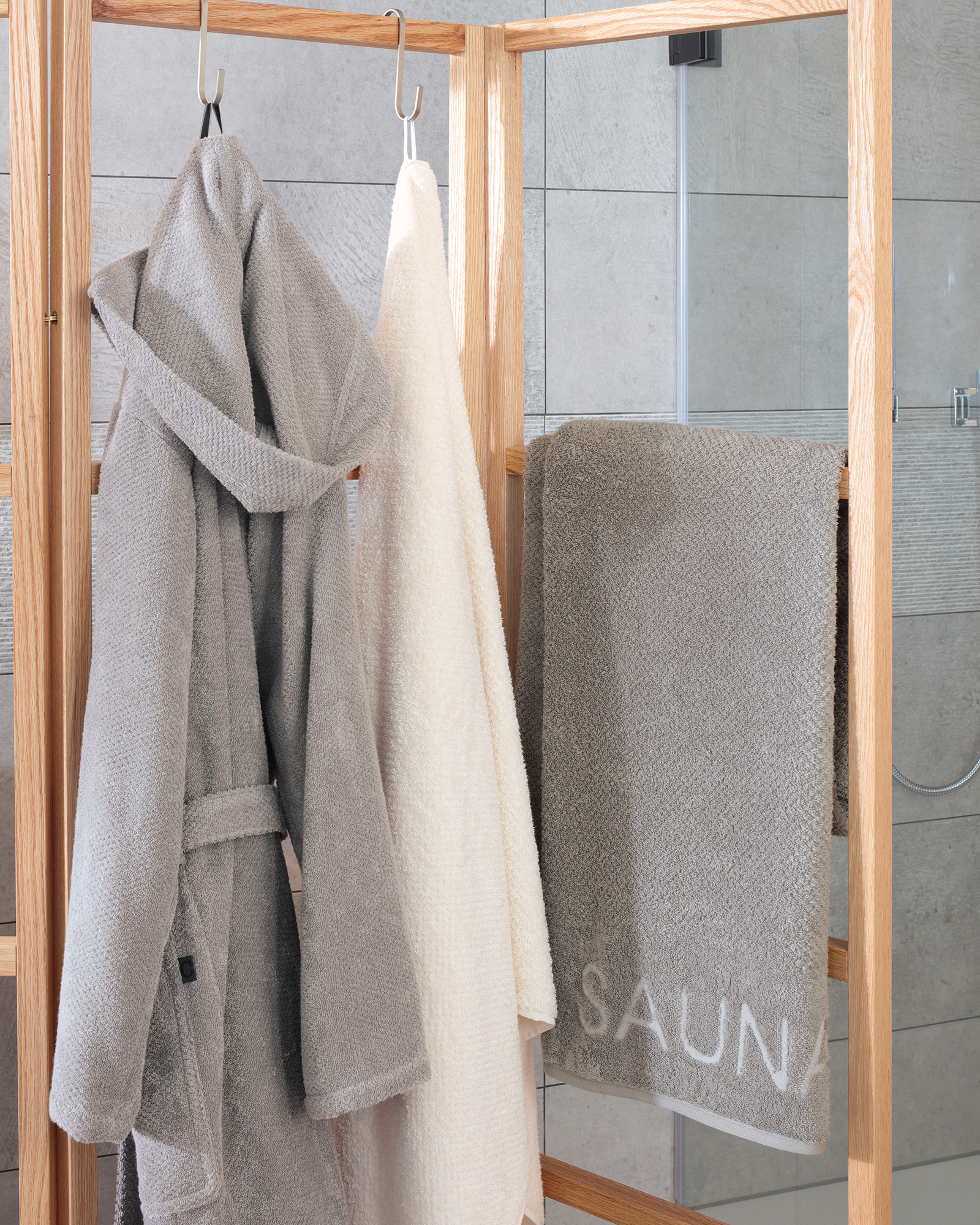 Cawö Saunatücher Pure 6501 natur - 356 - 80x200 cm