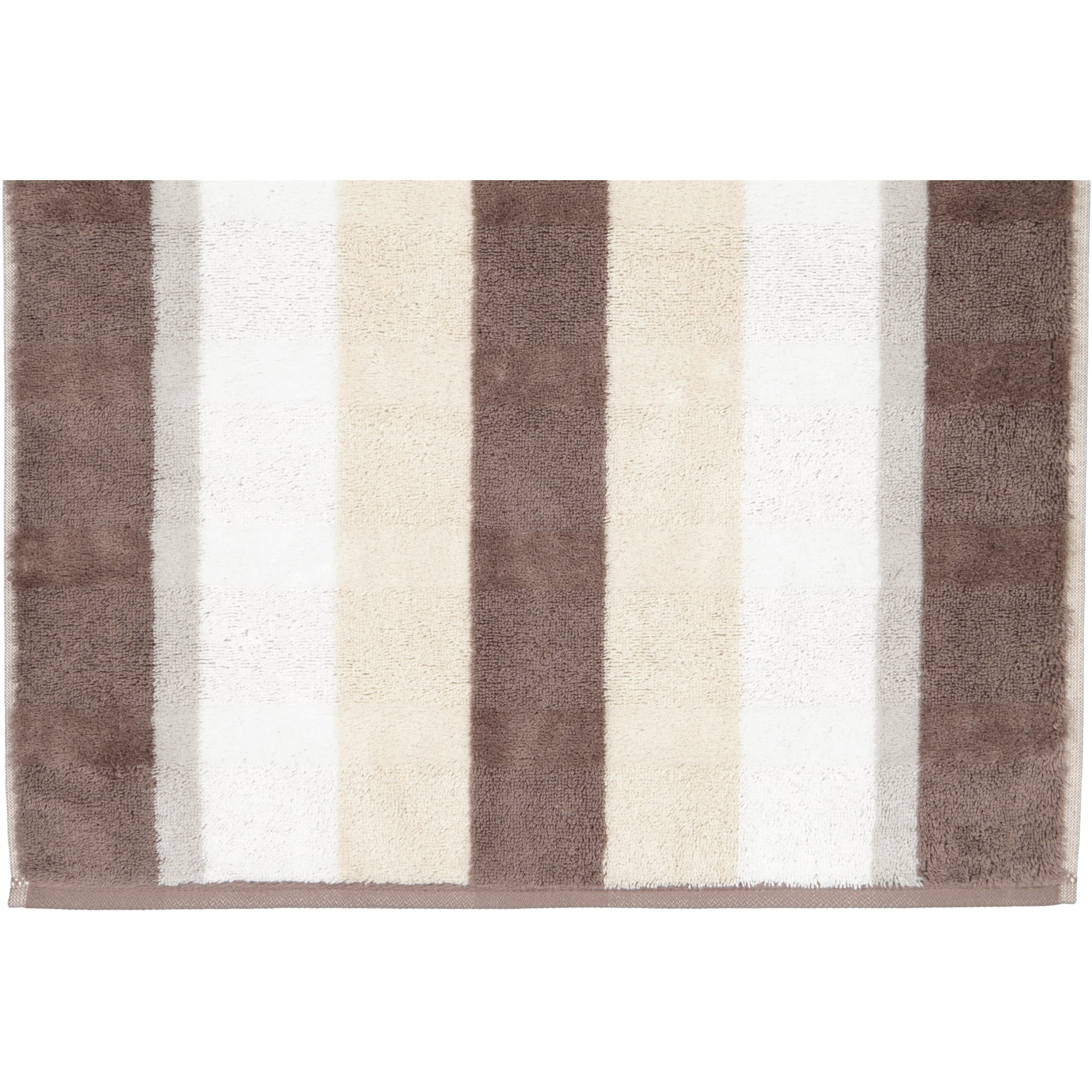 Cawö Handtücher Noblesse Stripe 1087 walnuss - 30 - Duschtuch 80x150 cm