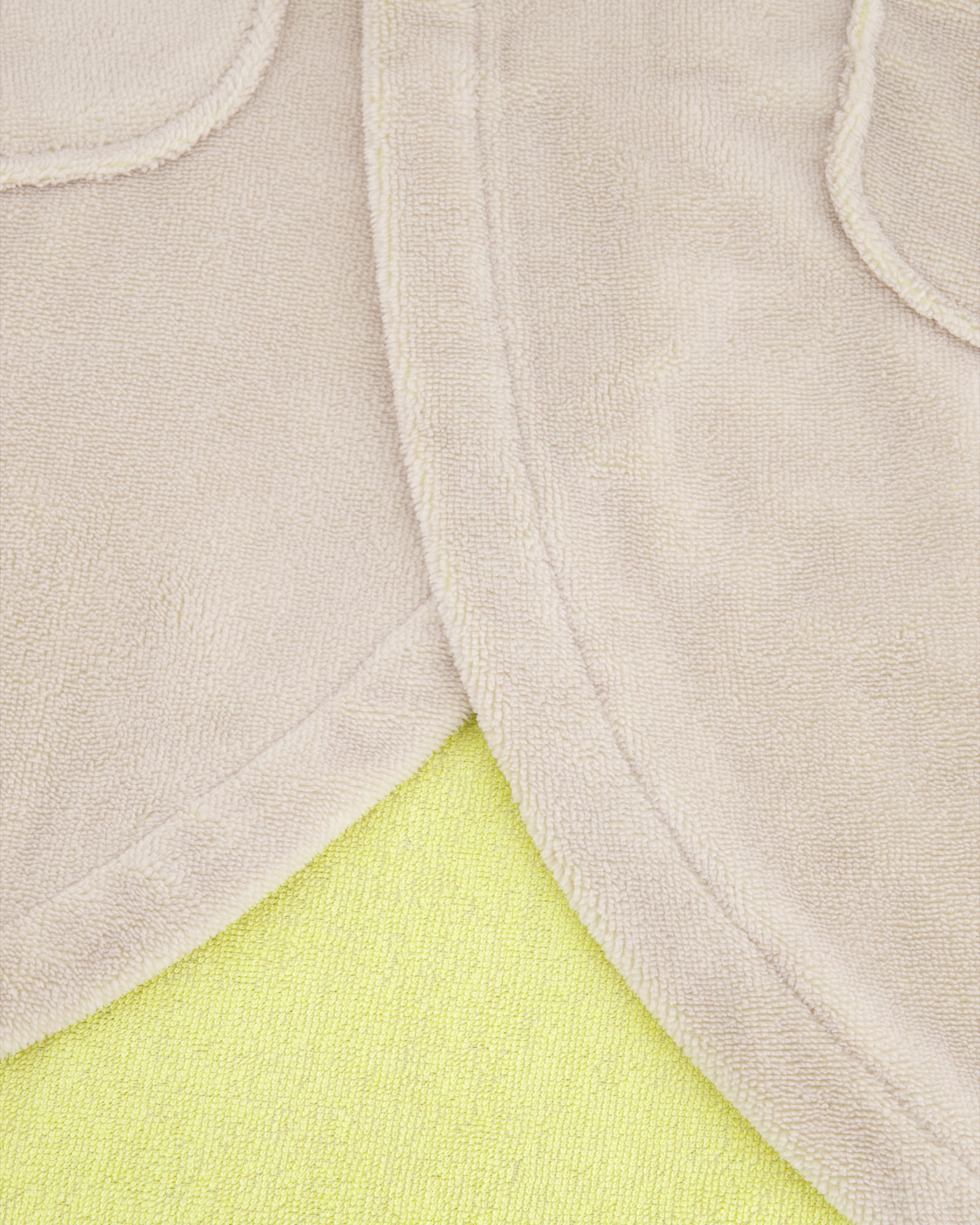 Vossen Bademäntel Damen Kurzmantel mit Kapuze Runa stone/electric yellow - 0006