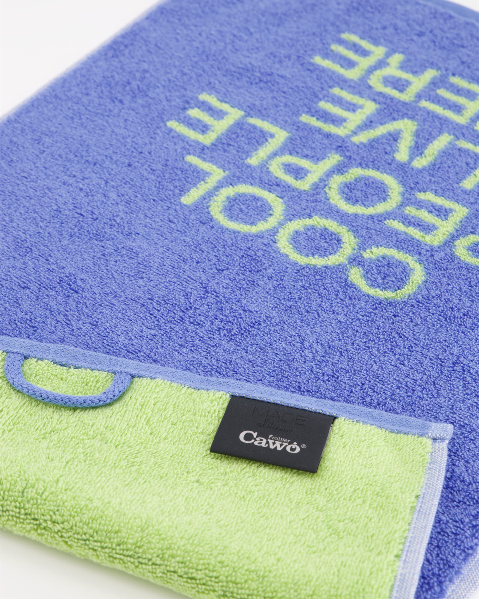 Cawö Gästetücher Postcard Towels Edition 100 cool people live here - 01 - Gästetuch 30x50 cm