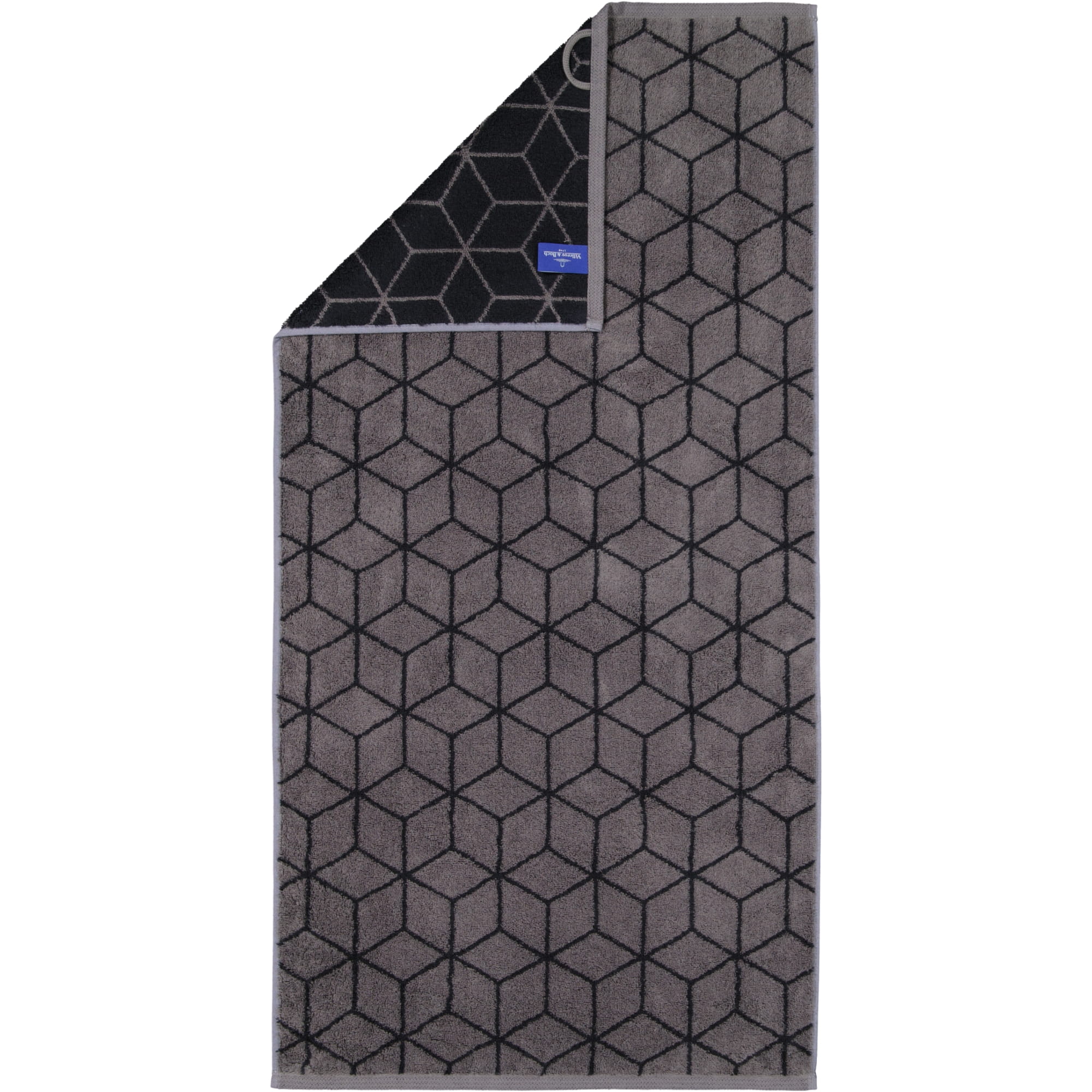 Villeroy & Boch Handtücher Coordinates Carré 2557 - Farbe: graphite - 79 - Handtuch 50x100 cm