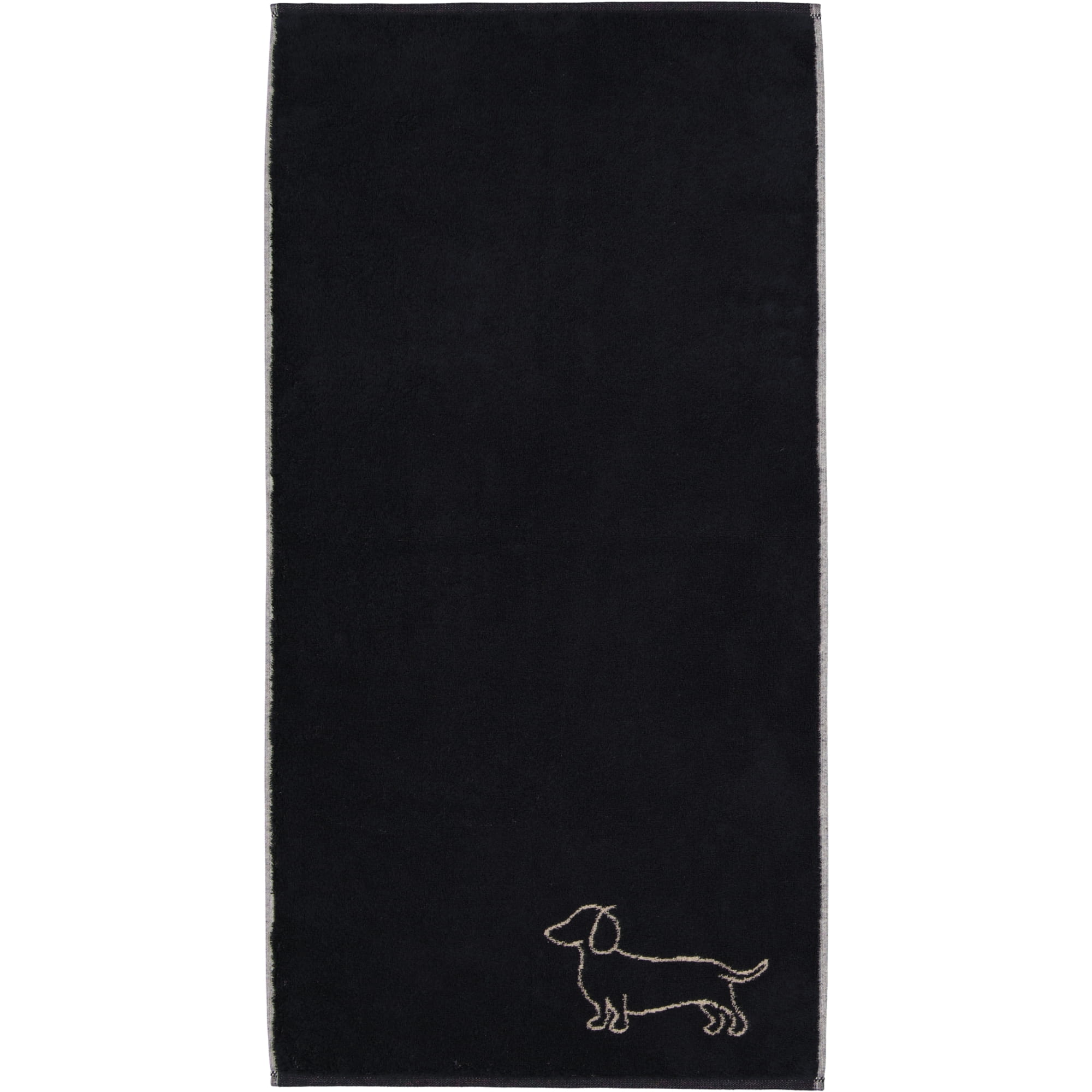 Cawö Handtücher WE LOVE DOGS Companion 6248 Schwarz-Beige - 93