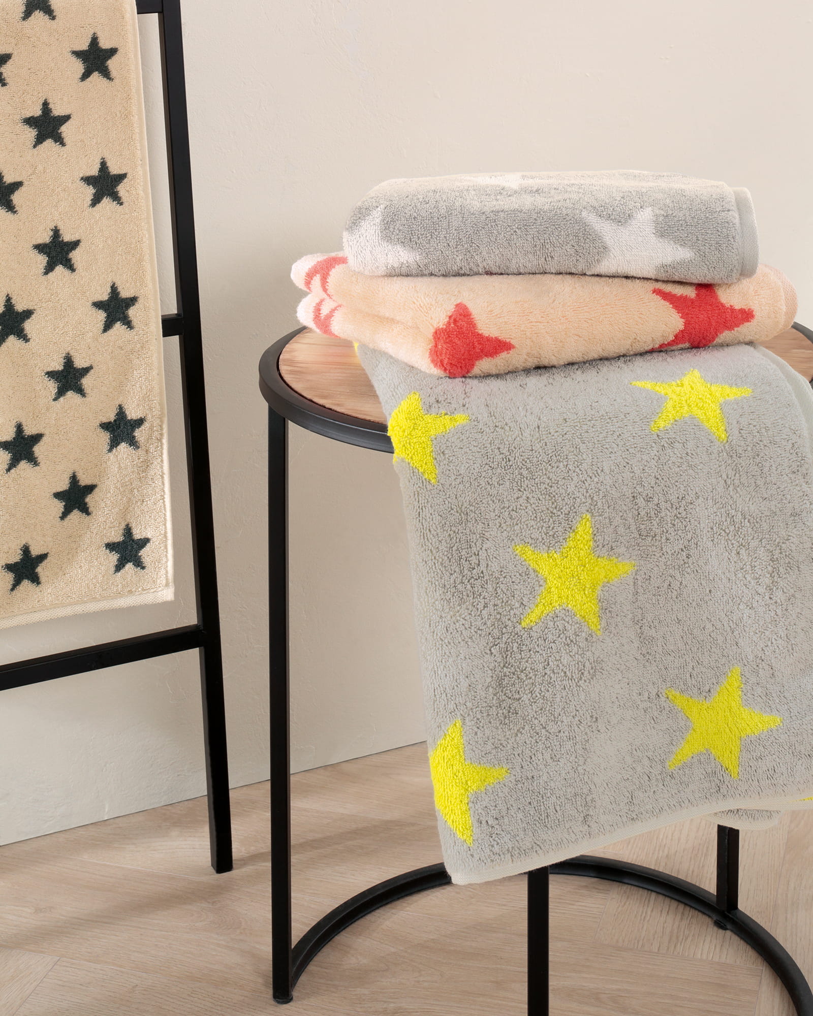 Cawö Handtücher NEW STARS Sterne klein 6261 platin/weiß - 76 - Waschhandschuh 16x22 cm