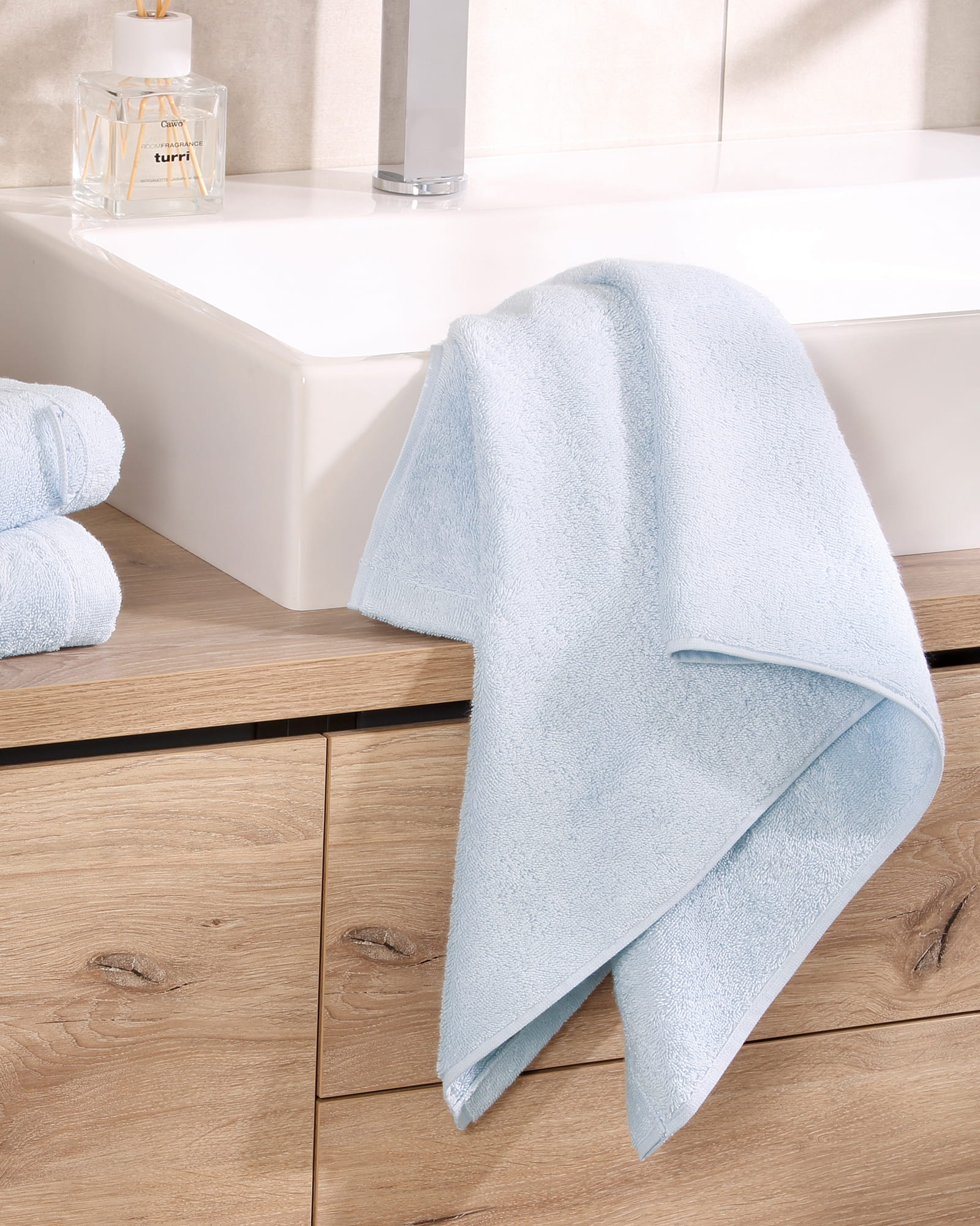Cawö Handtücher Lifestyle Uni 7007 aqua - 141 - Gästetuch 30x50 cm