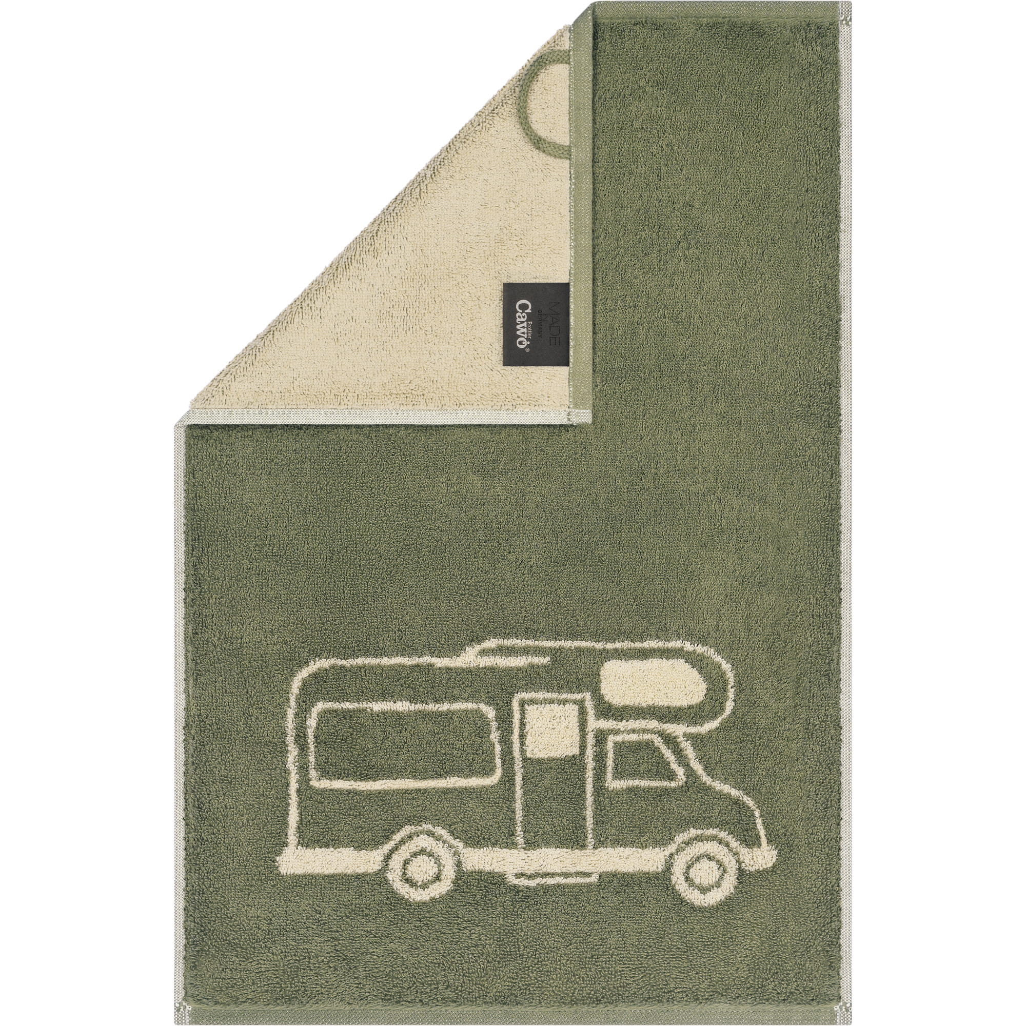 Cawö Gästetücher Postcard Towels Edition 100 Camper - 15 - Gästetuch 30x50 cm