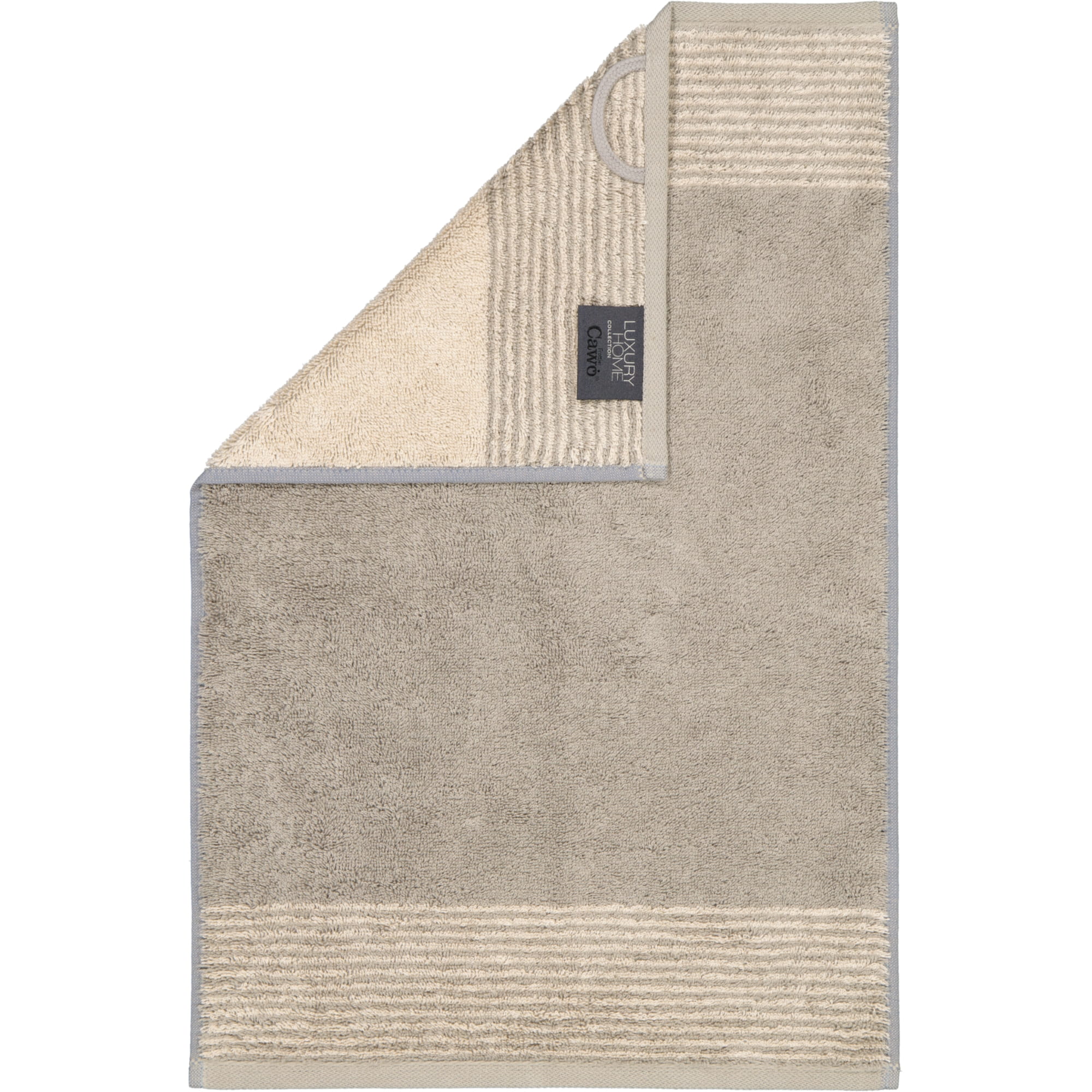 Cawö - Luxury Home Two-Tone 590 - Farbe: graphit - 70 - Gästetuch 30x50 cm