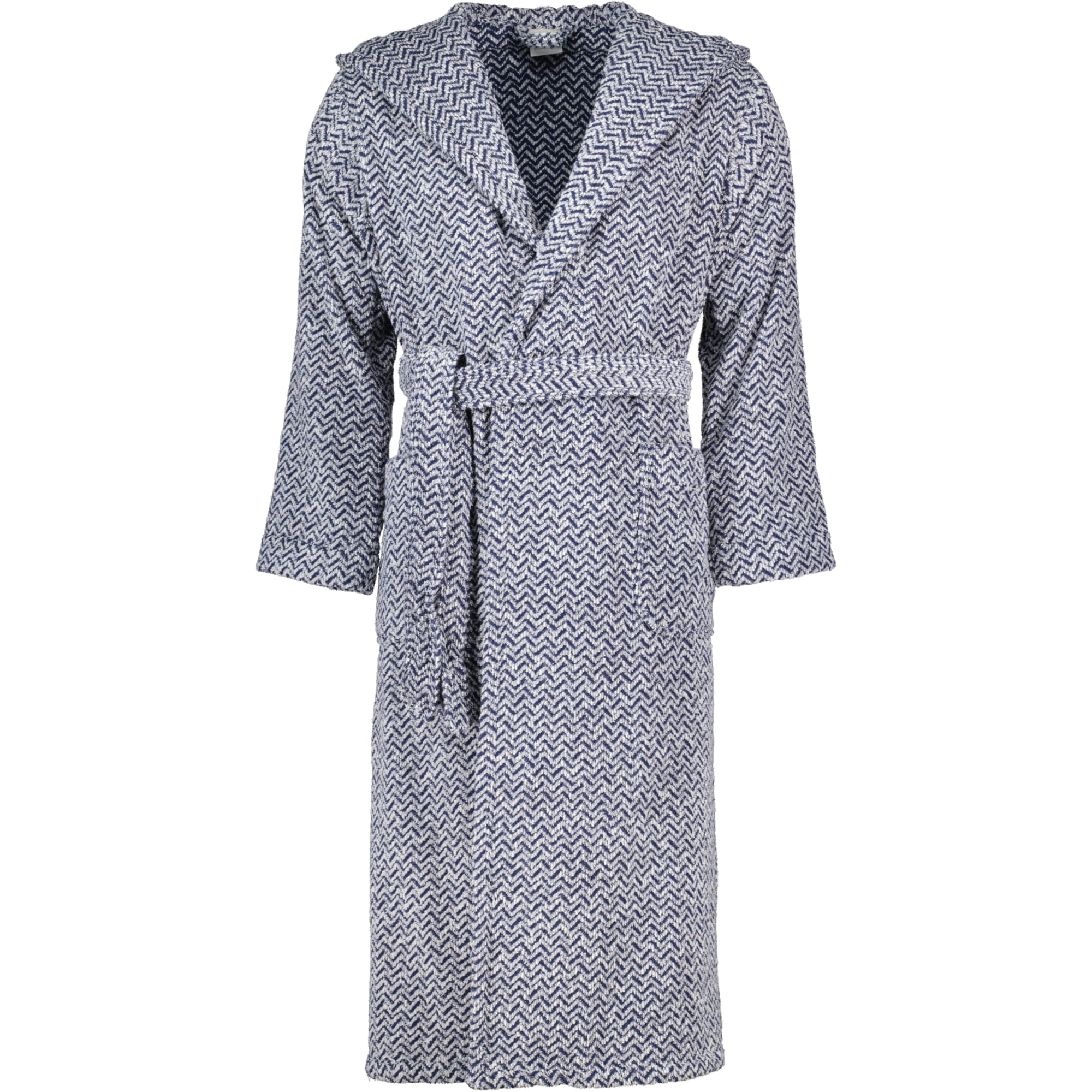 Möve unisex Kapuze Brooklyn Fischgrat nature/deep sea - 042