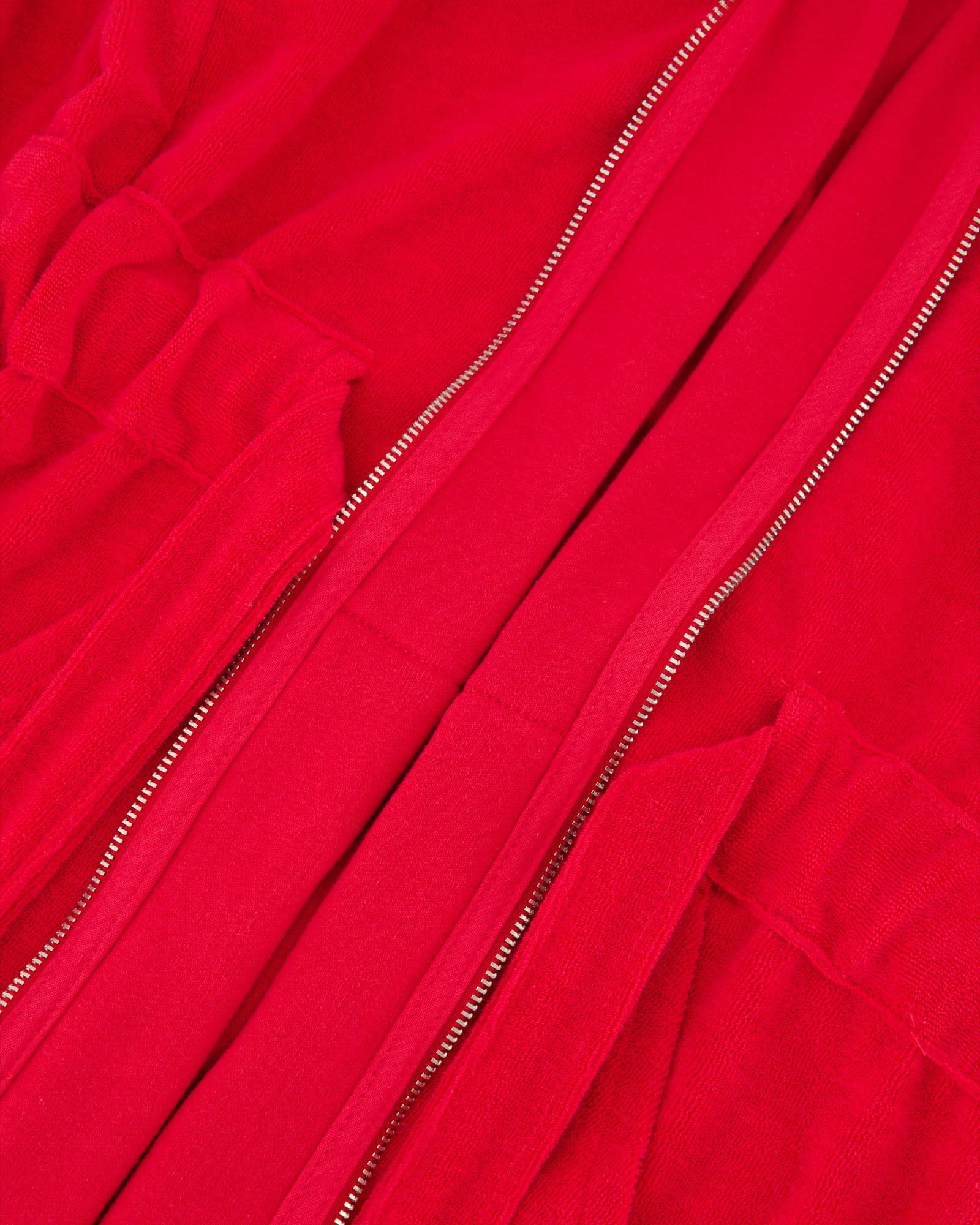 Vossen Bademäntel Damen Kurzmantel mit Kapuze Tampa kirschrot - 3680
