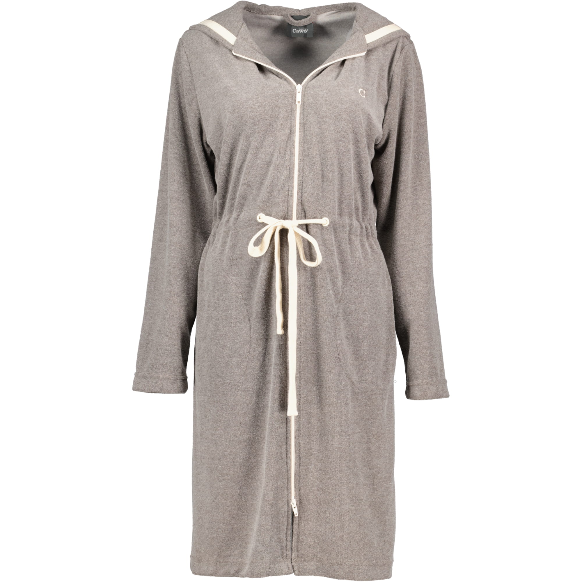 Cawö Home Bademäntel Damen Kurzmantel mit Kapuze Active 821 mocca-natur - 33