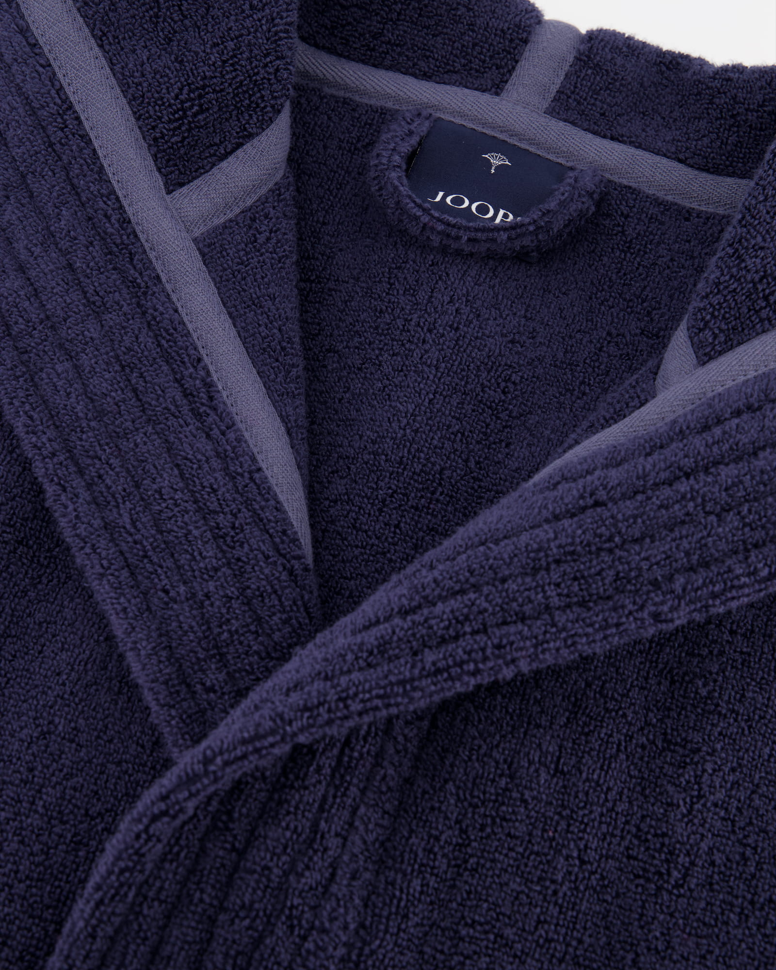 JOOP! Damen Bademantel - Kapuze 1649 - Farbe: Blau - 175 - S