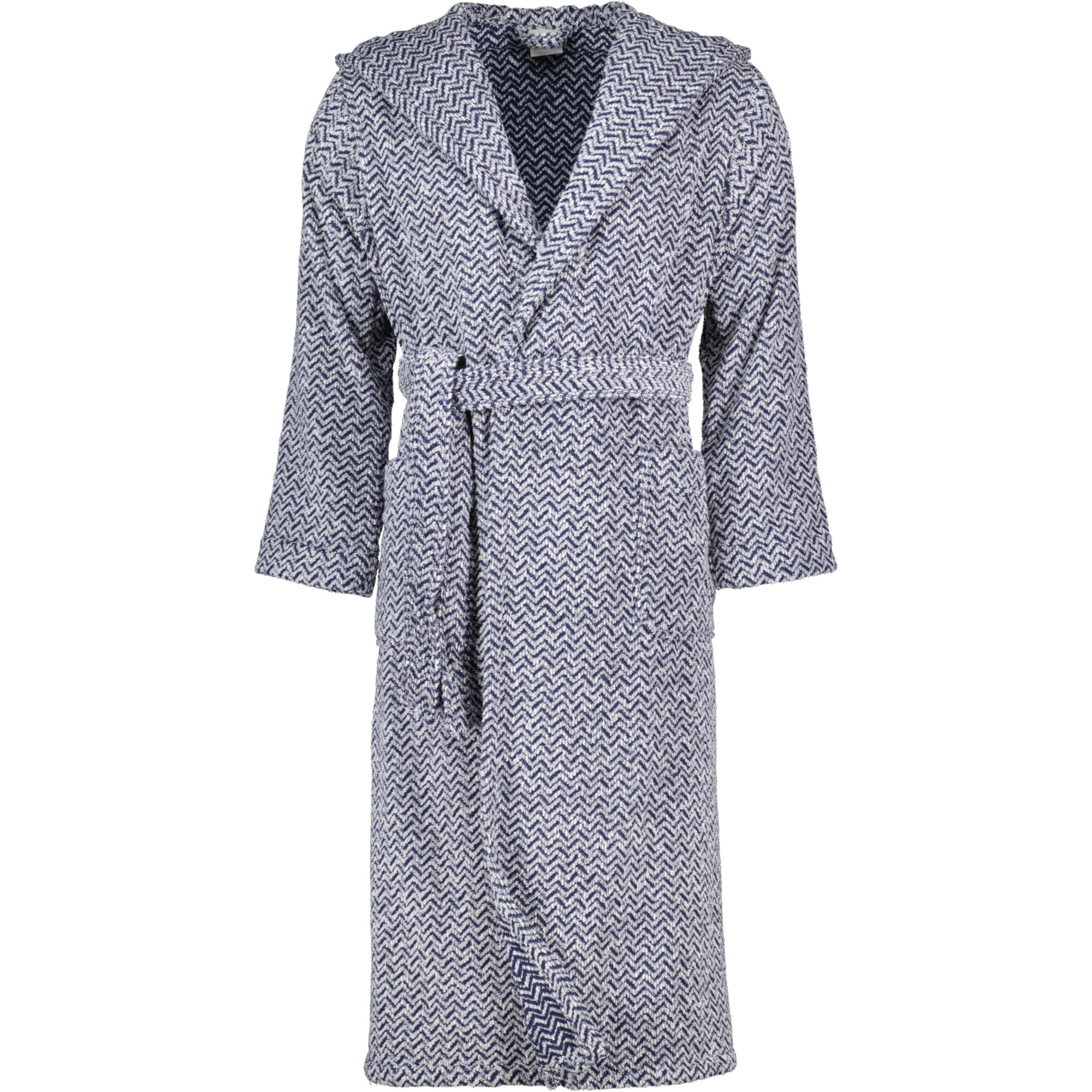 Möve unisex Kapuze Brooklyn Fischgrat nature/deep sea - 042 - XL